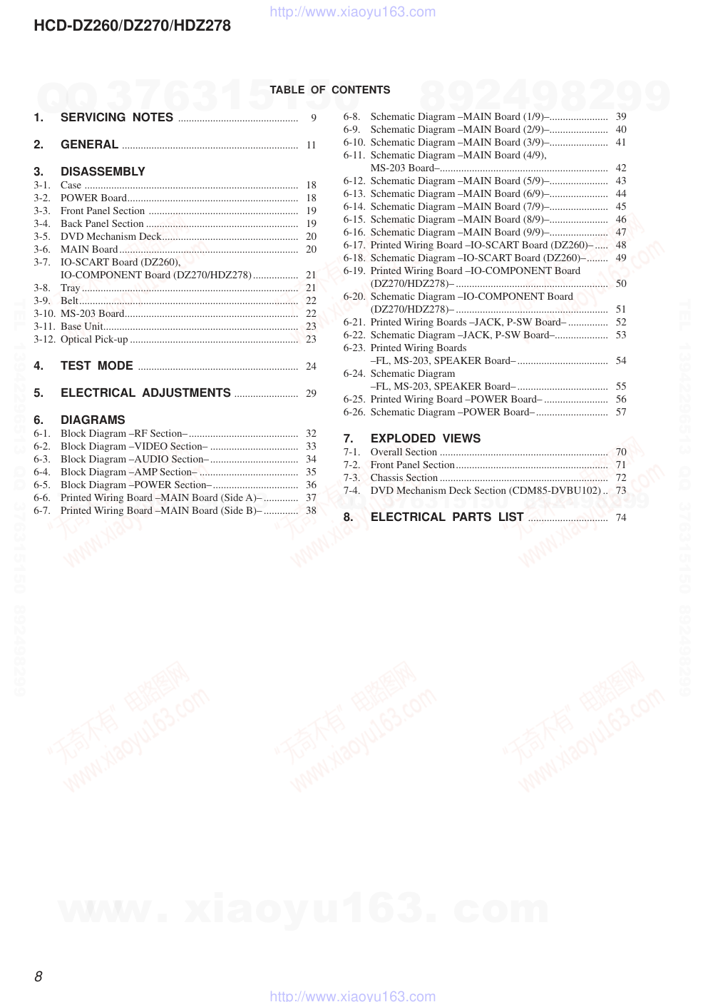 索尼SONY HCD-HDZ278音响图纸-7 索尼SONY HCD-HDZ278音响图纸-7