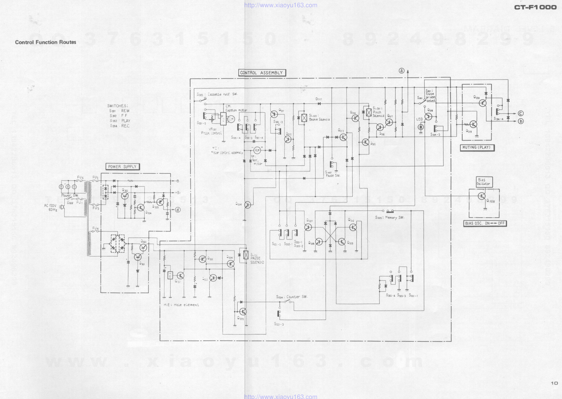 先锋PIONEER CT-F1000电路图-7 先锋PIONEER CT-F1000电路图-7