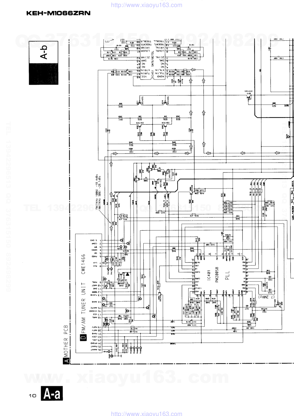 先锋PIONEER KEH-M1066ZRN音响电路图-9 先锋PIONEER KEH-M1066ZRN音响电路图-9