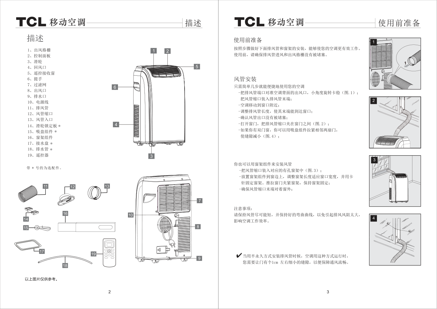 TCL KY-23HNY移动空调使用说明书-2