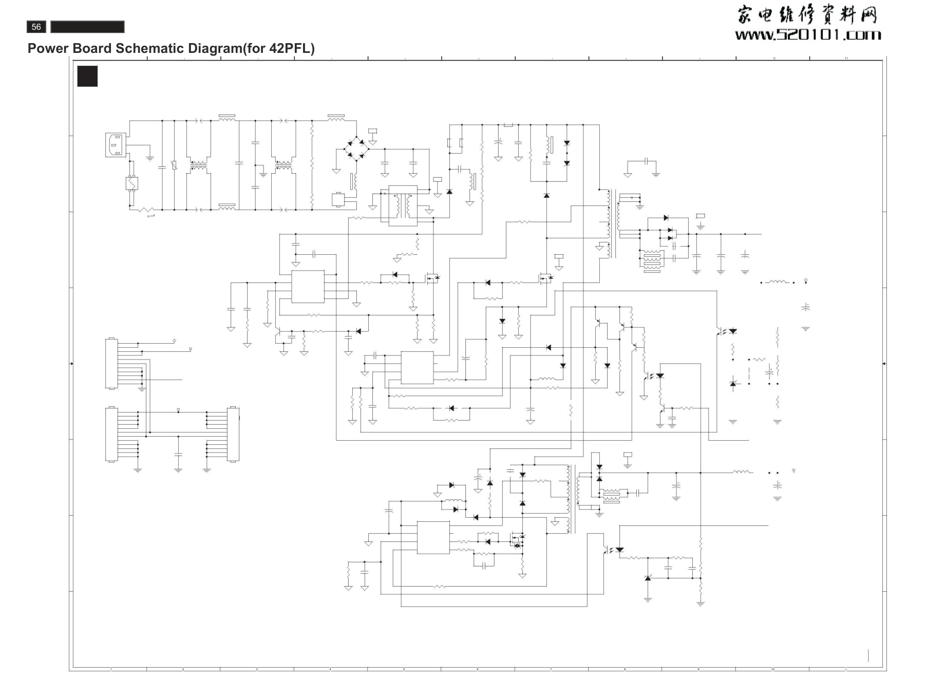 飞利浦42PFL742293液晶电视电源板电路图-2
