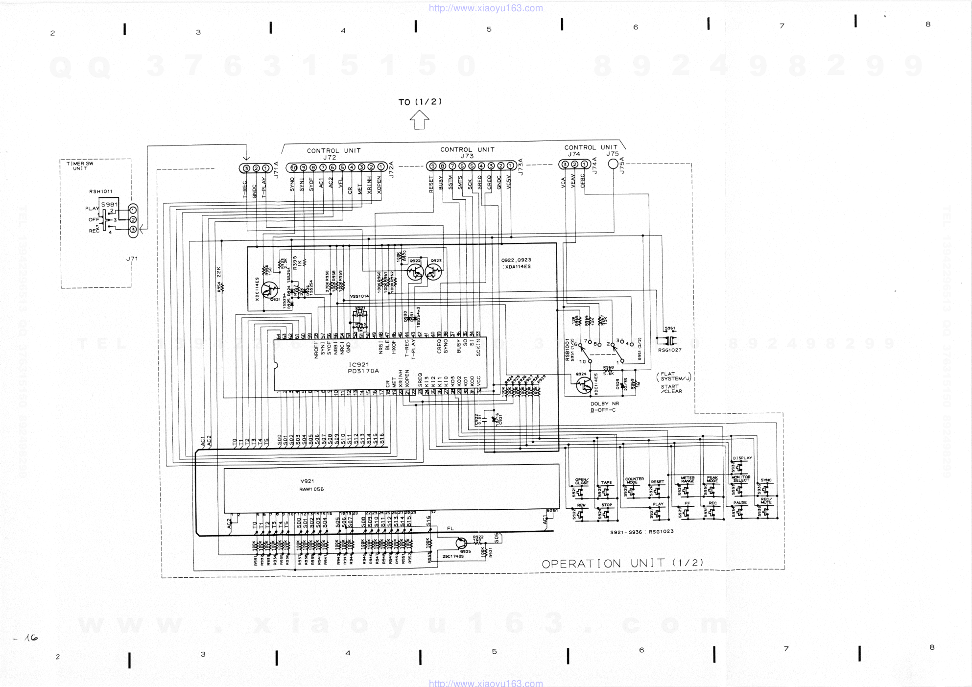 先锋PIONEER CT-777-S电路图-9 先锋PIONEER CT-777-S电路图-9