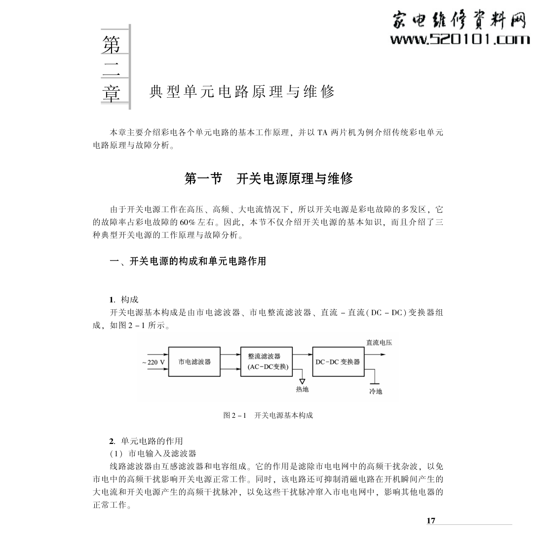 CRT彩电典型单元电路原理与维修-0 CRT彩电典型单元电路原理与维修-0