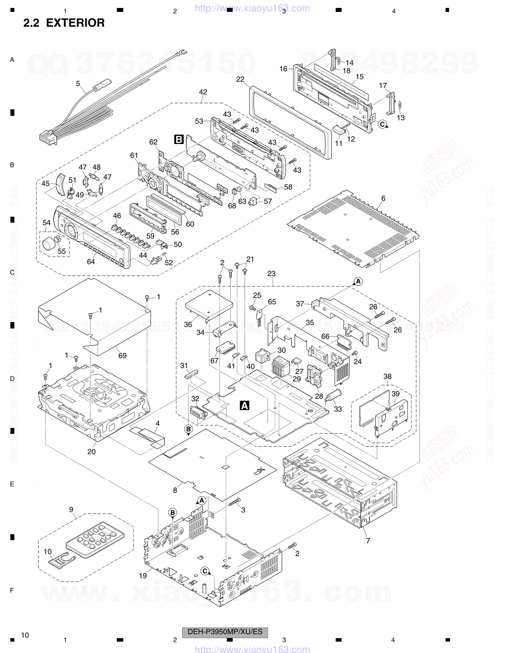 先锋PIONEER DEH-P3950MPXUES电路图-9 先锋PIONEER DEH-P3950MPXUES电路图-9