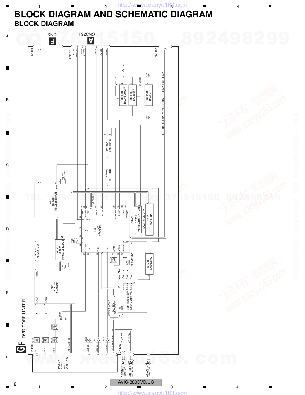 先锋PIONEER AVIC-880DVD音响电路原理图-7 先锋PIONEER AVIC-880DVD音响电路原理图-7