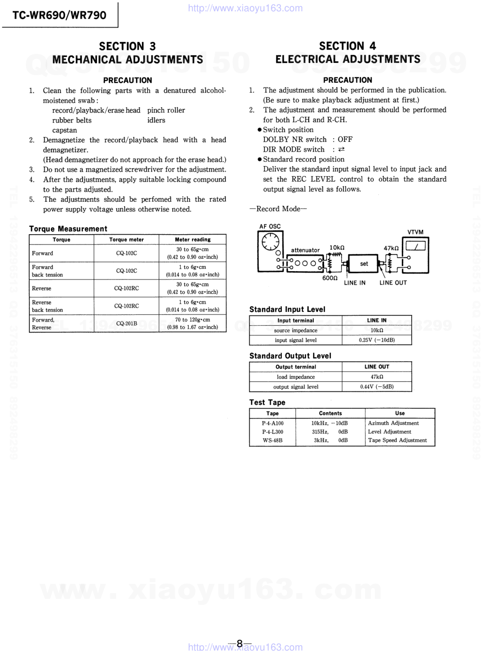 索尼SONY TC-WR690电路图-7 索尼SONY TC-WR690电路图-7