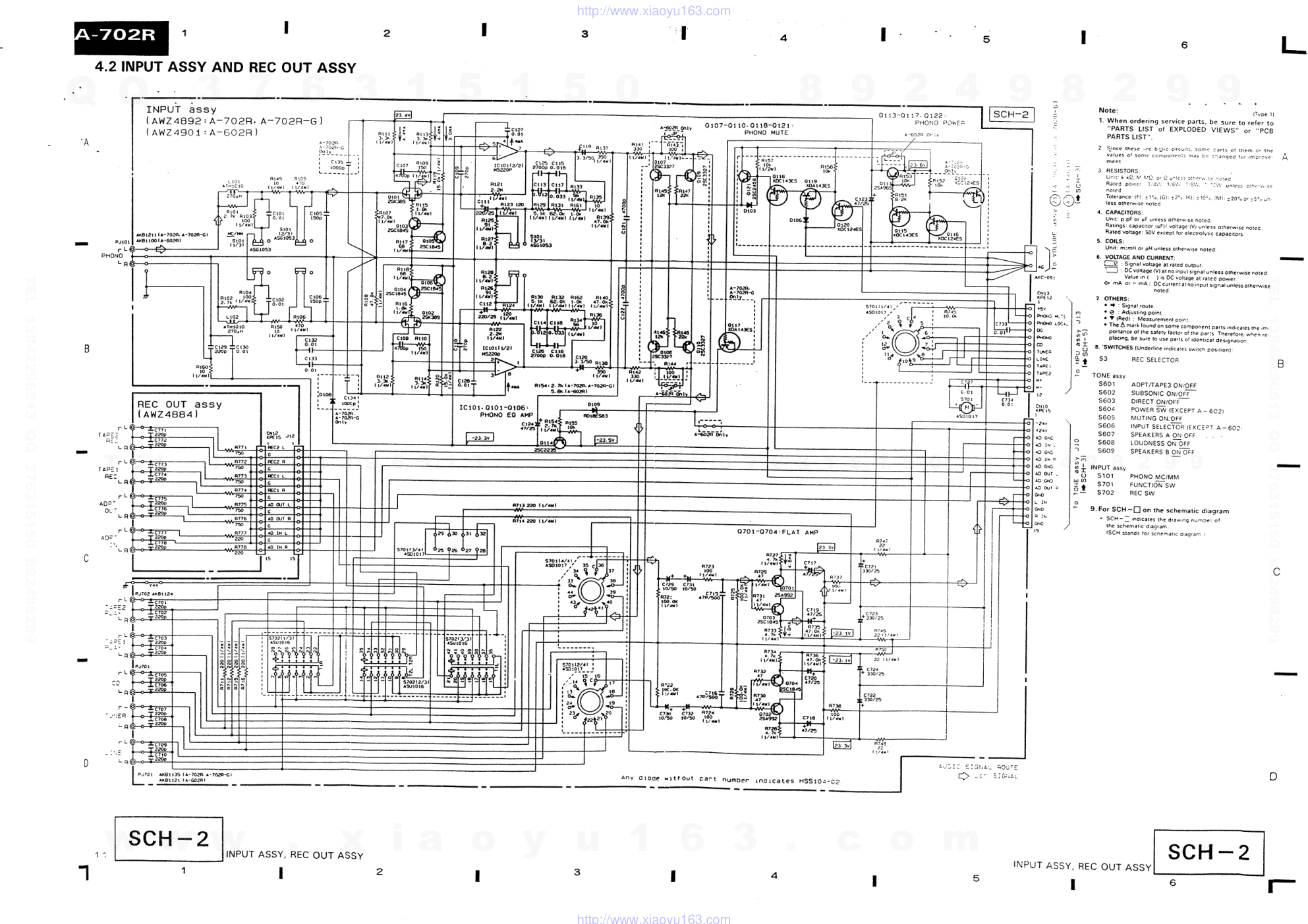 先锋PIONEER A-602R音响电路原理图-6