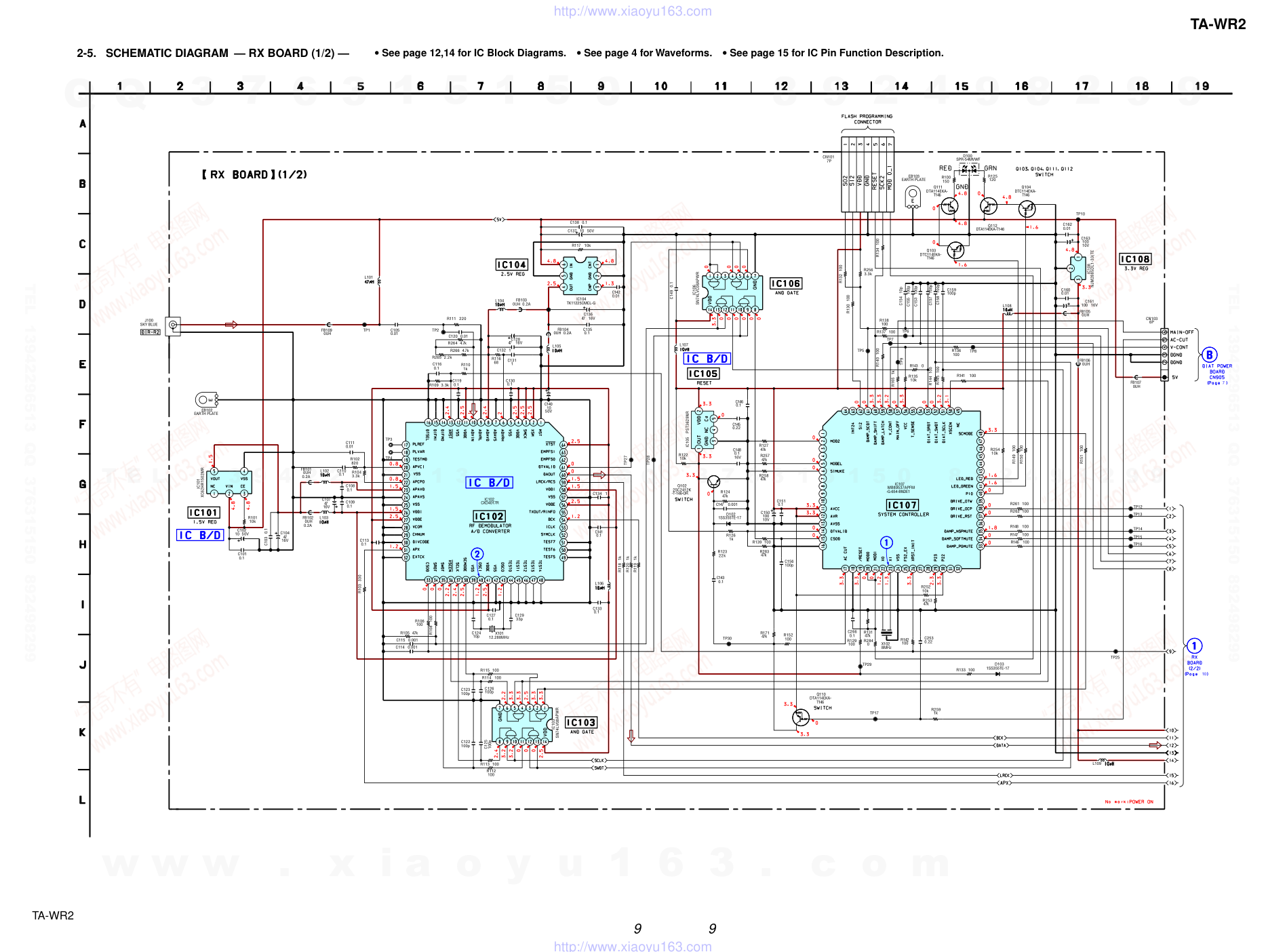 索尼SONY TA-WR2电路图-8