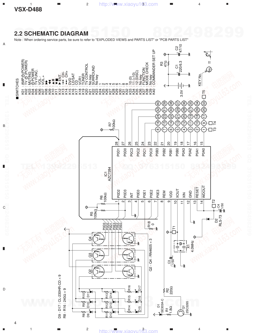先锋PIONEER VSX-D488电路图-3