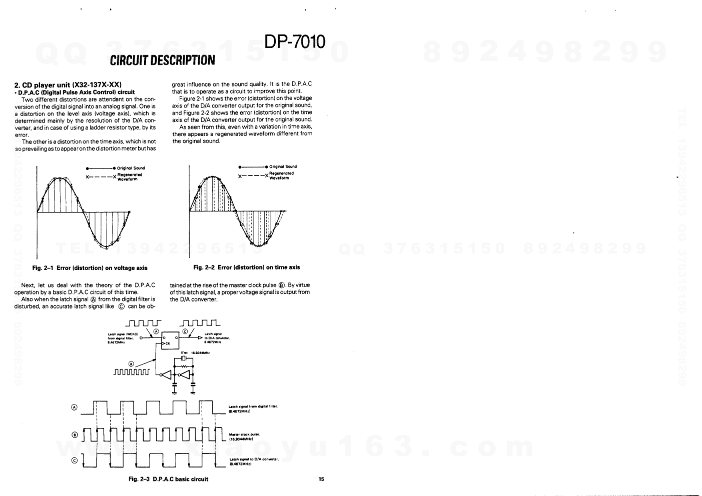 建伍KENWOOD DP-7010 CD播放机维修手册-9