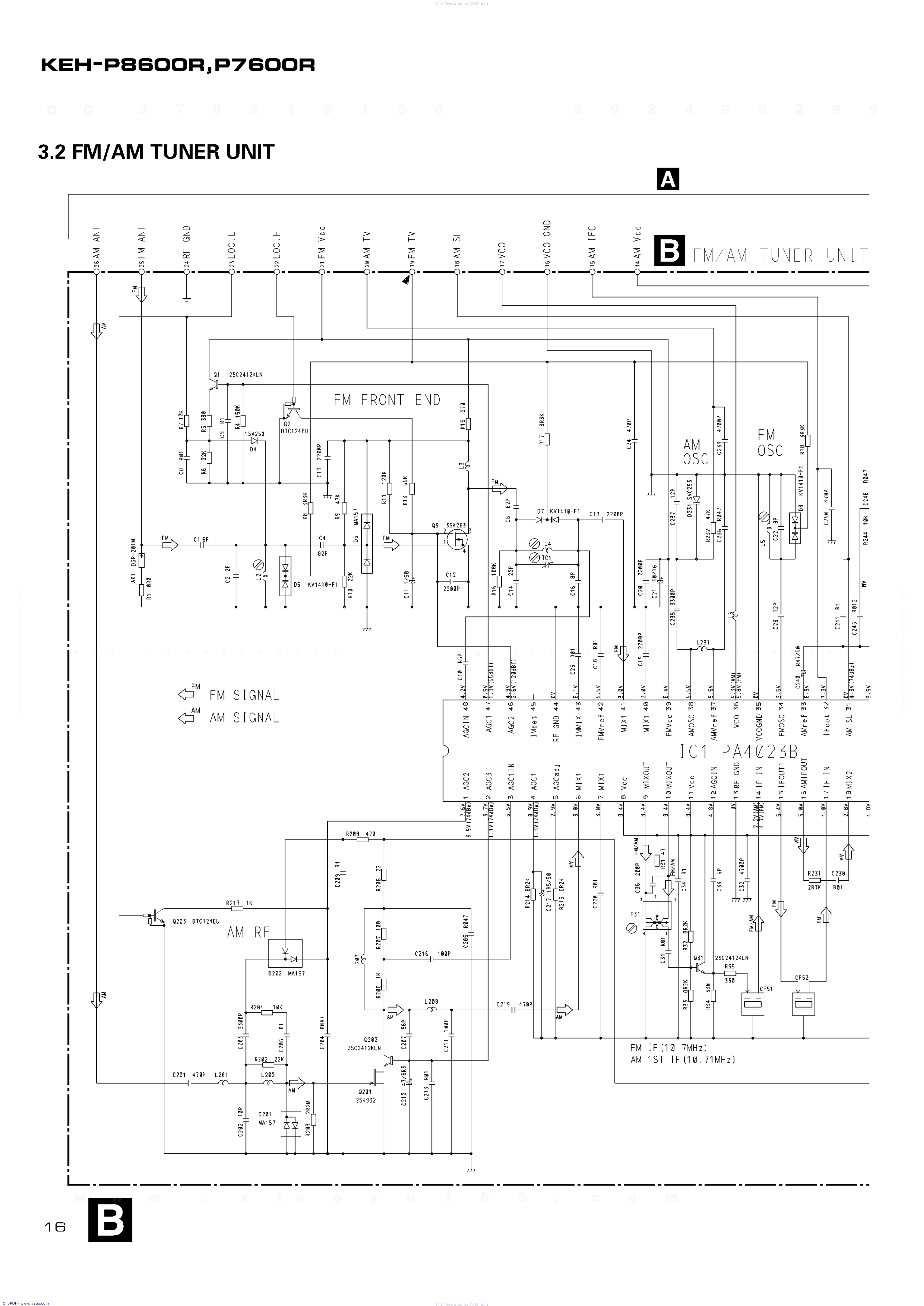 先锋PIONEER KEH-P8600R音响电路图-9 先锋PIONEER KEH-P8600R音响电路图-9
