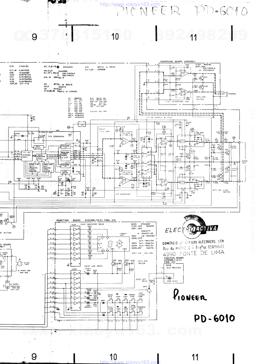 先锋PIONEER PD-6010音响电路图-3 先锋PIONEER PD-6010音响电路图-3