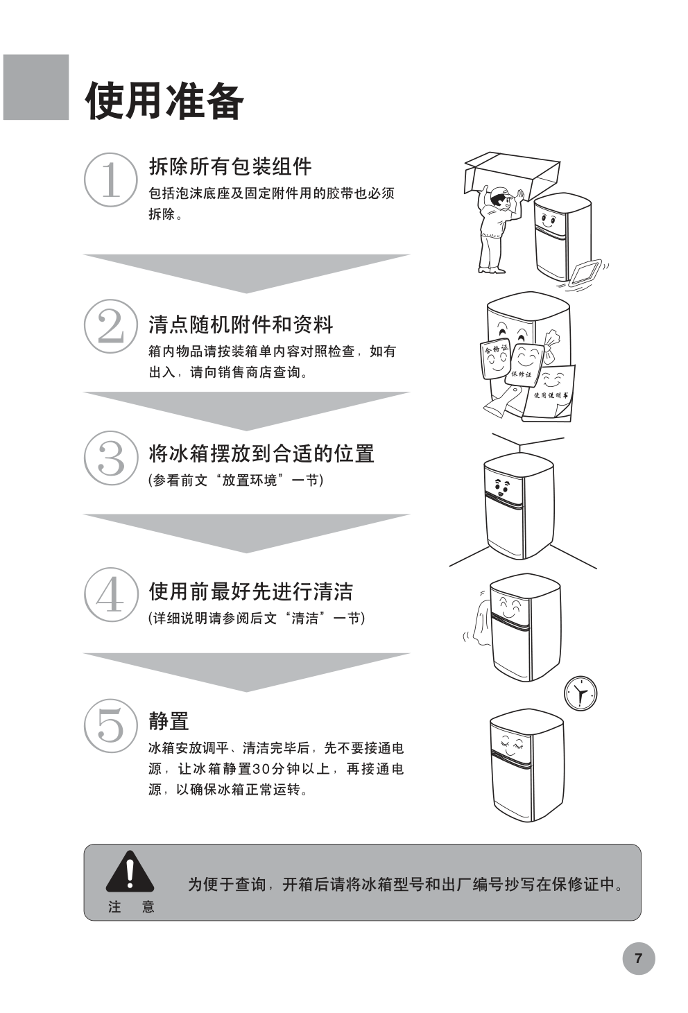 海尔冰箱BCD-130EN使用说明书-7
