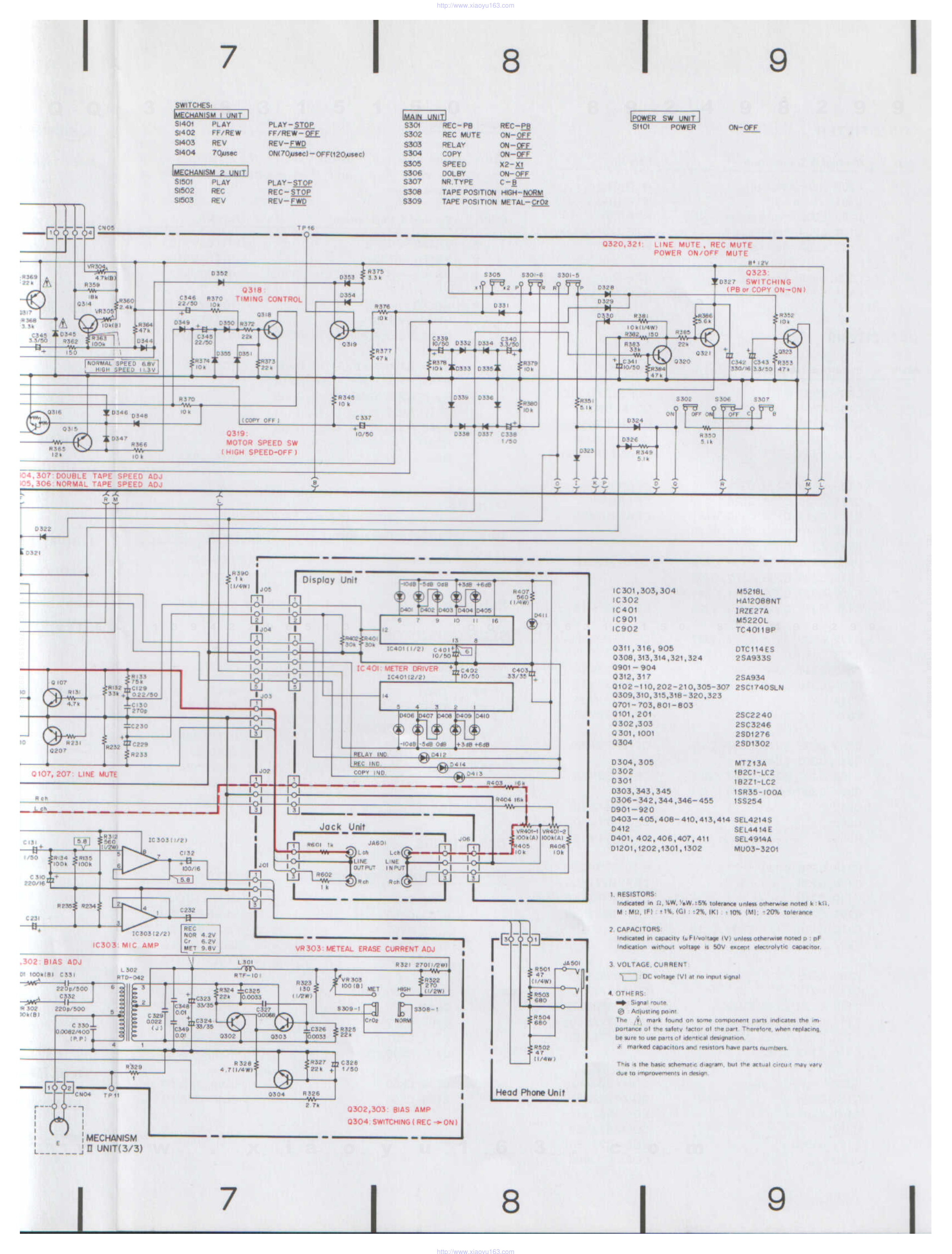 先锋PIONEER CT-1270W电路图-2