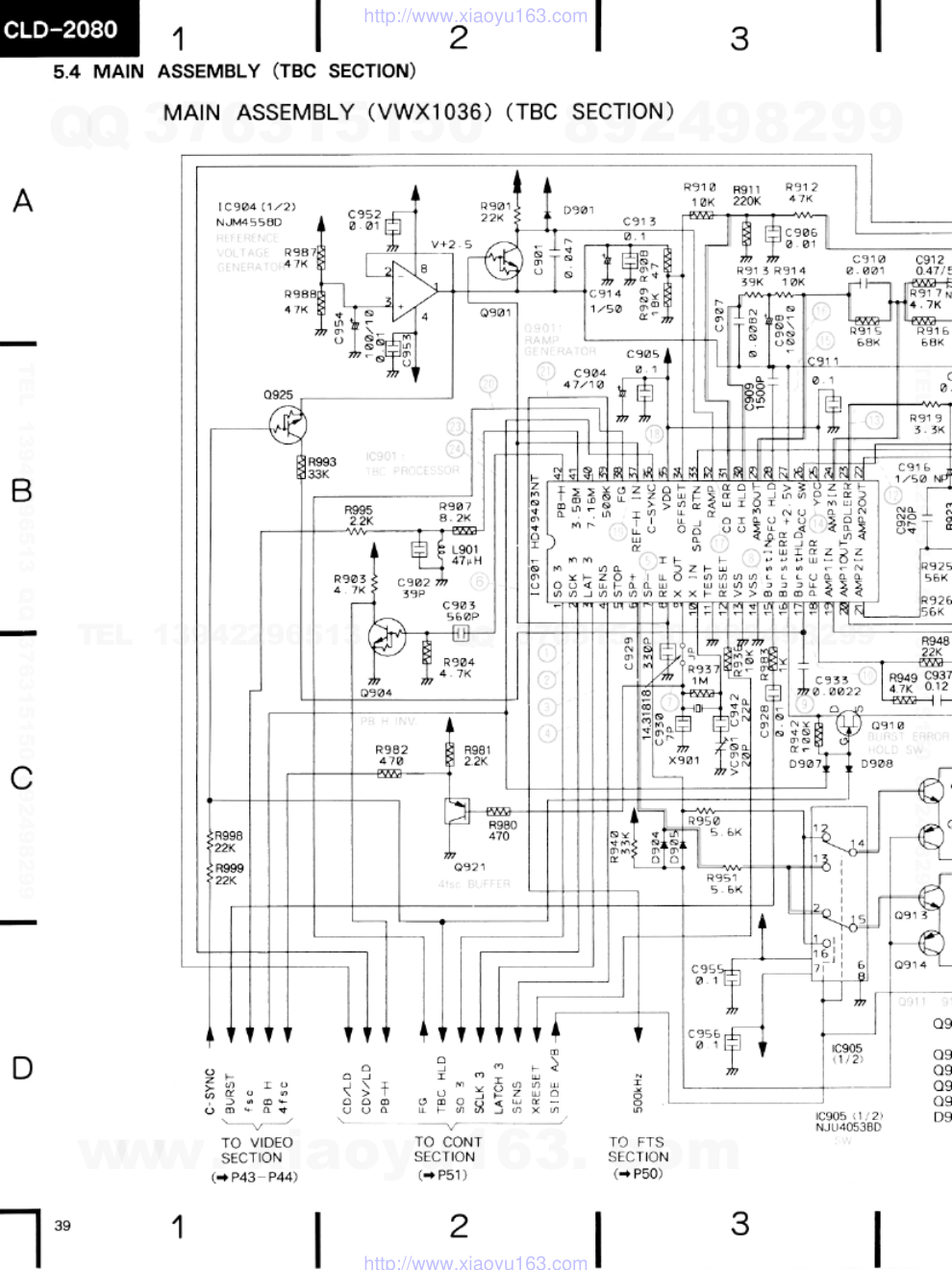 先锋PIONEER CLD-2080音响电路原理图-4 先锋PIONEER CLD-2080音响电路原理图-4