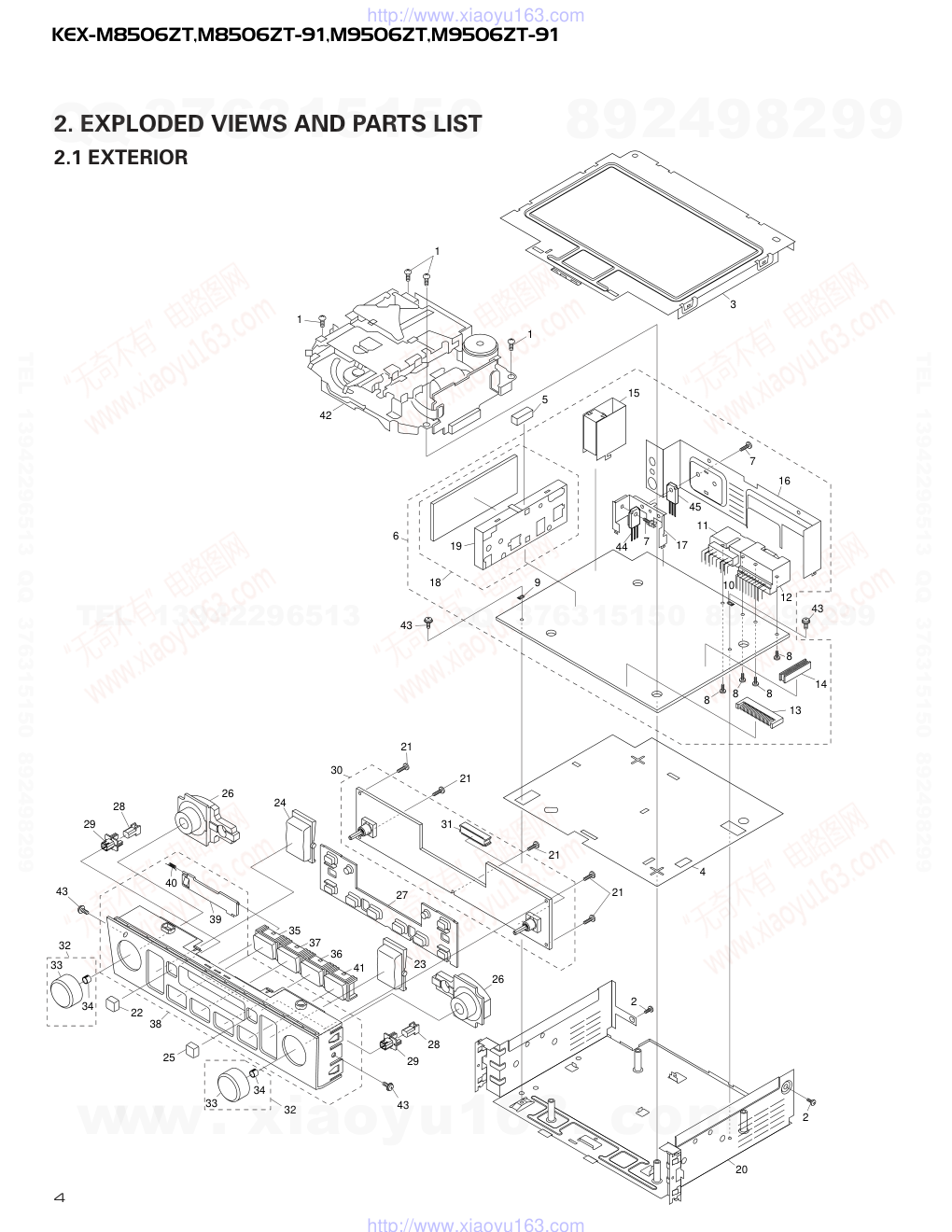 先锋PIONEER KEX-M9506ZT音响电路图-3 先锋PIONEER KEX-M9506ZT音响电路图-3