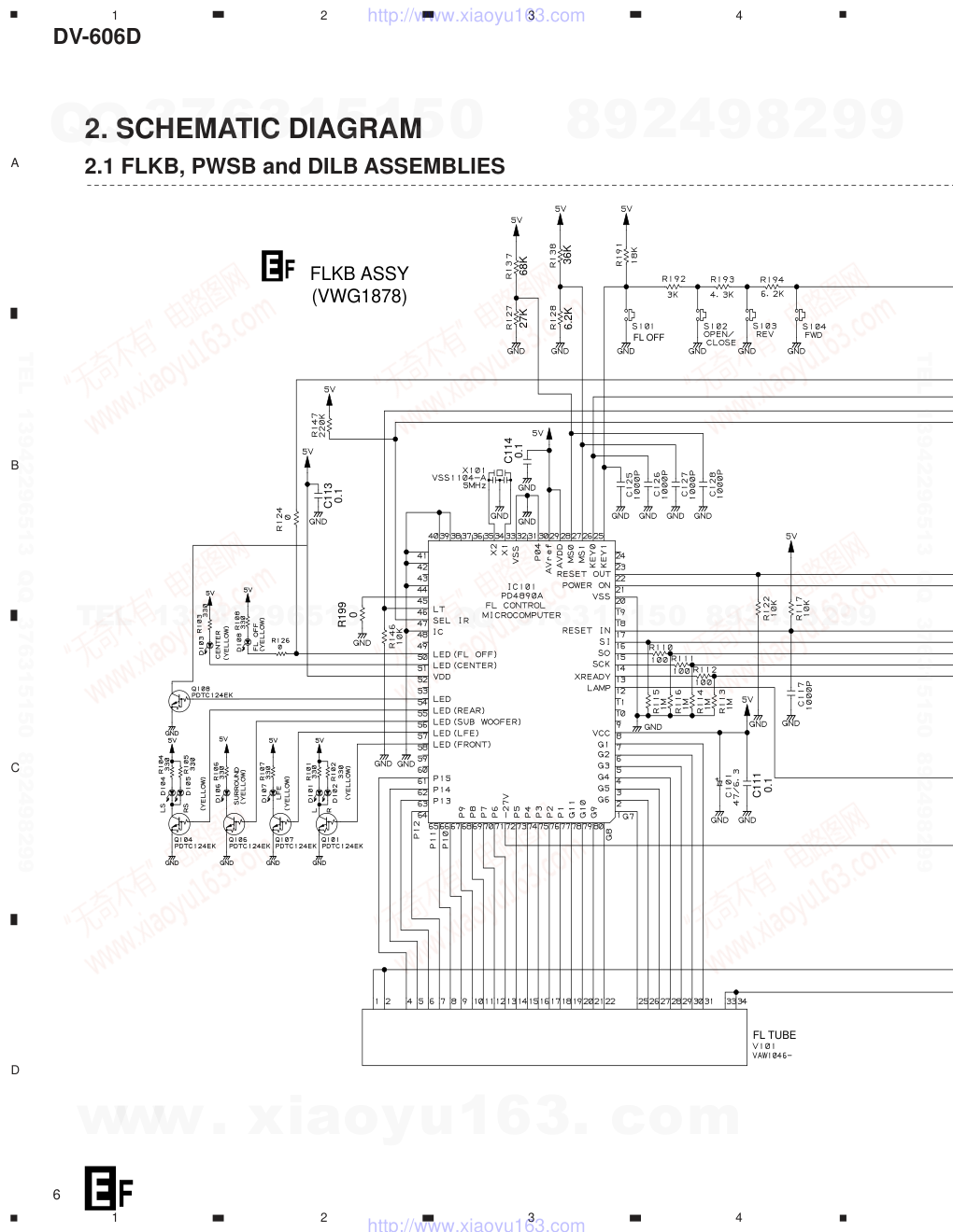 先锋PIONEER DV-606D电路图-5 先锋PIONEER DV-606D电路图-5