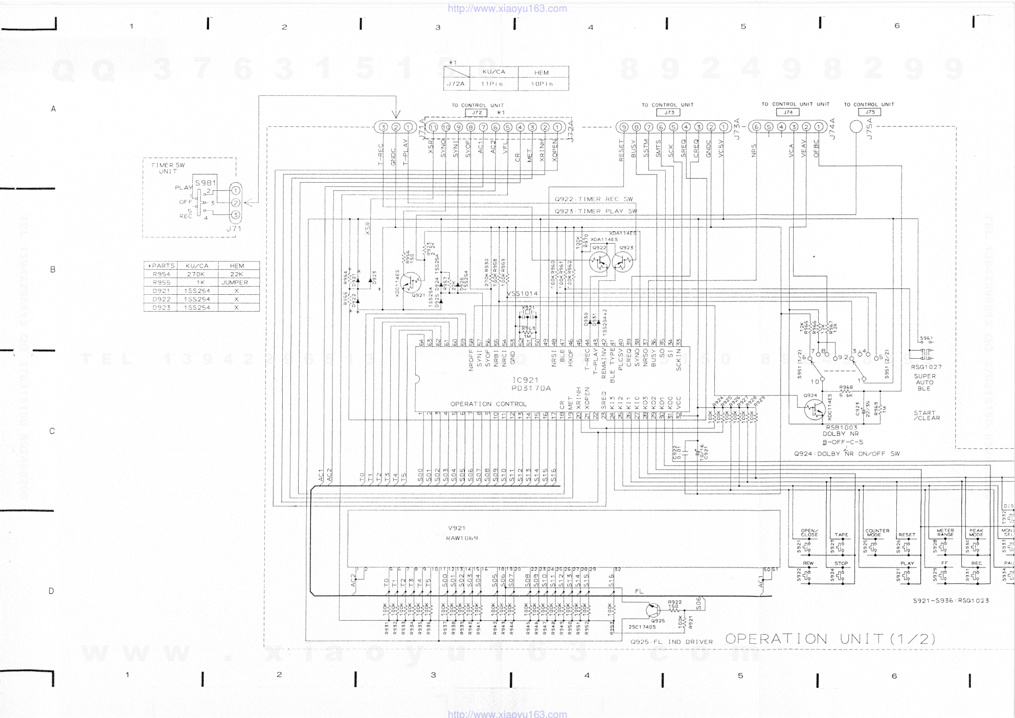 先锋PIONEER CT-900SHEM电路图-4 先锋PIONEER CT-900SHEM电路图-4