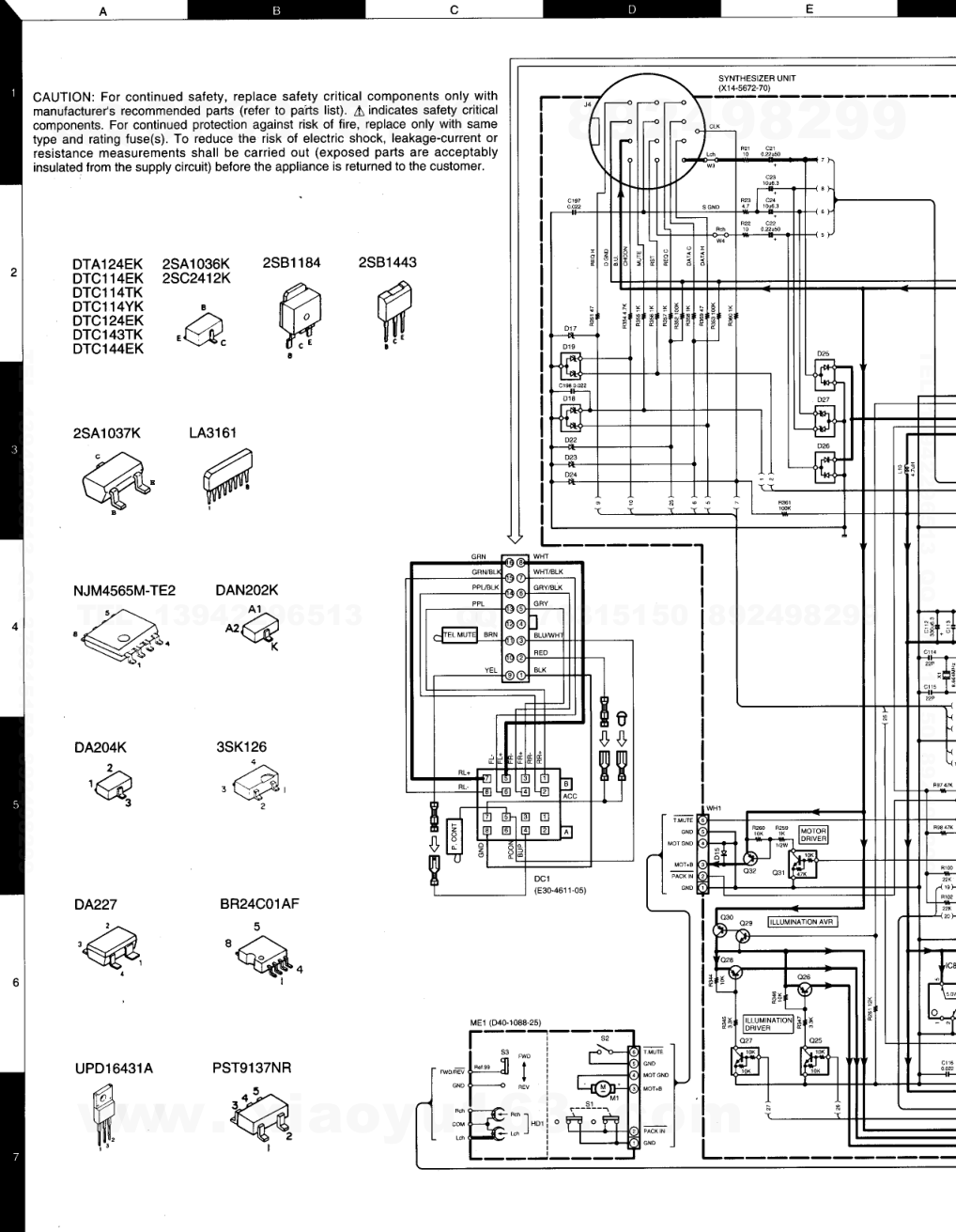 建伍KENWOOD KRC-259R CD影碟播放机电路图-6