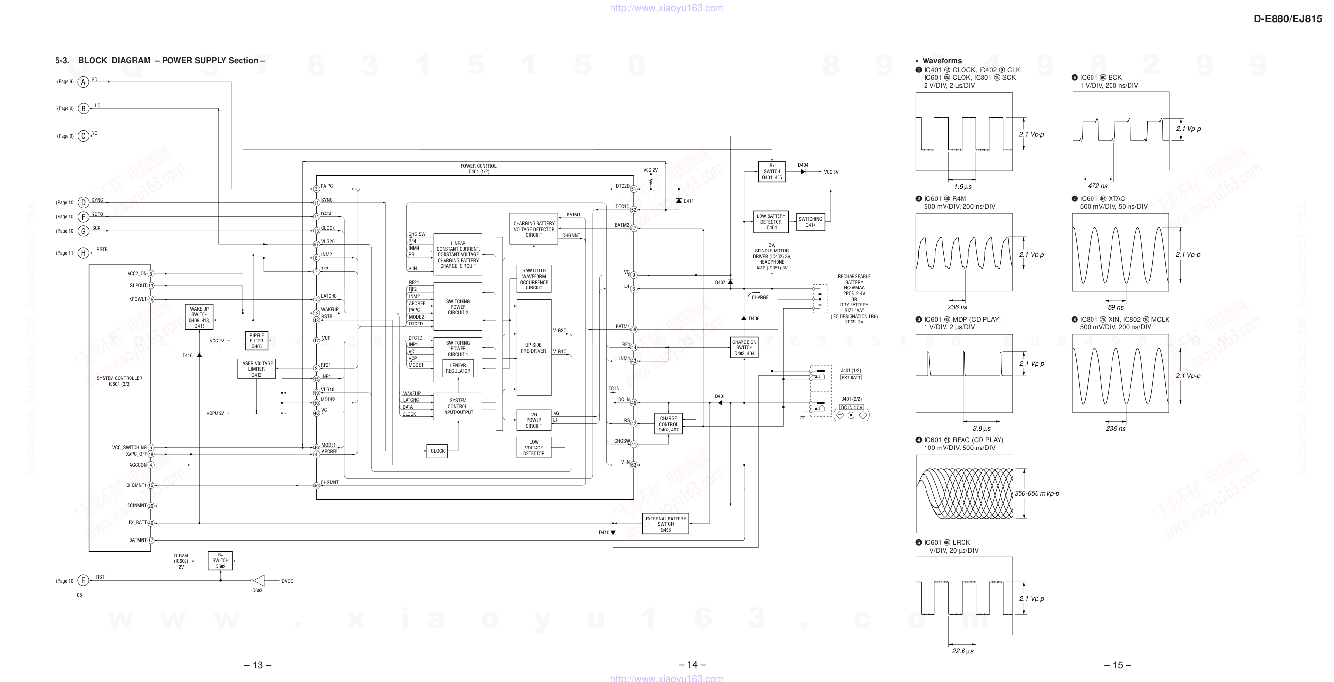 索尼SONY D-EJ815音响电路图-9