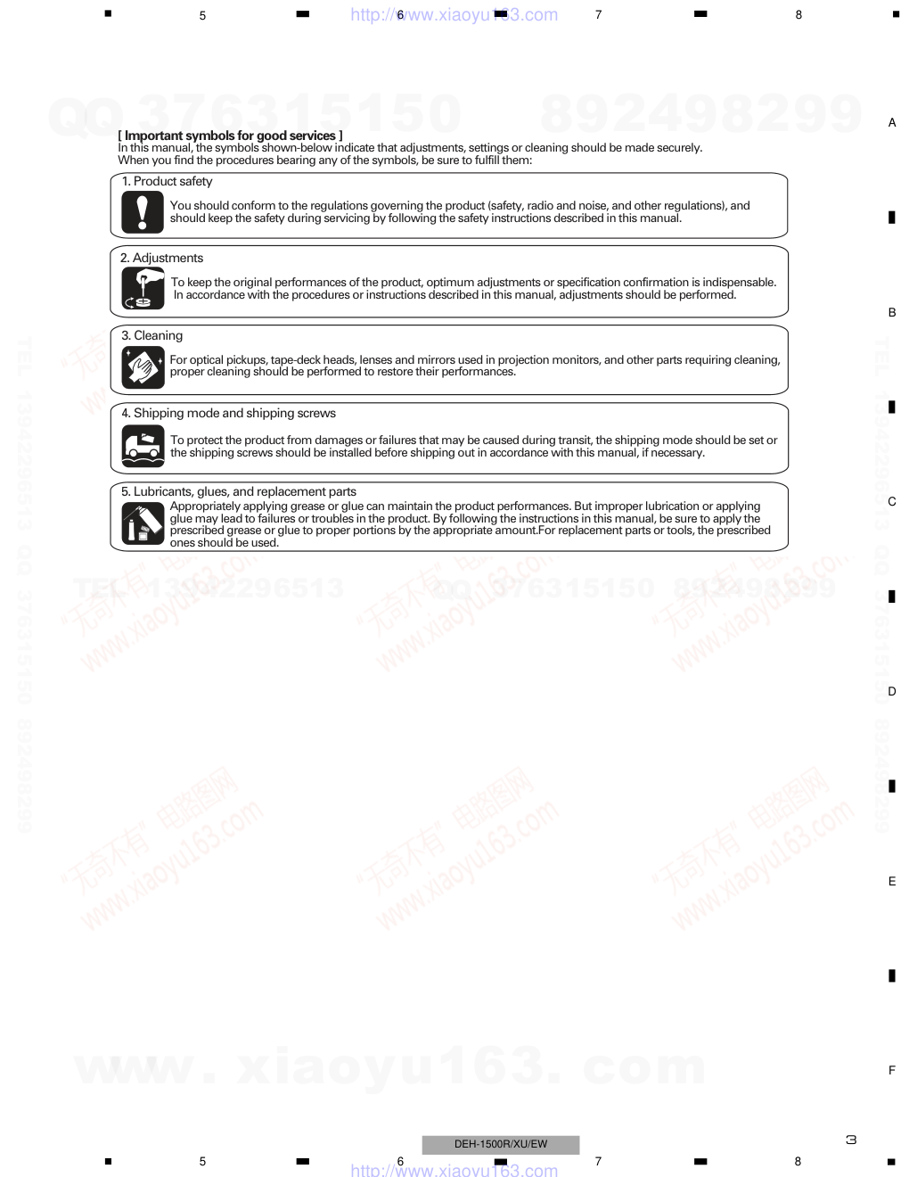 先锋PIONEER DEH-1530RXUEW电路图-2 先锋PIONEER DEH-1530RXUEW电路图-2