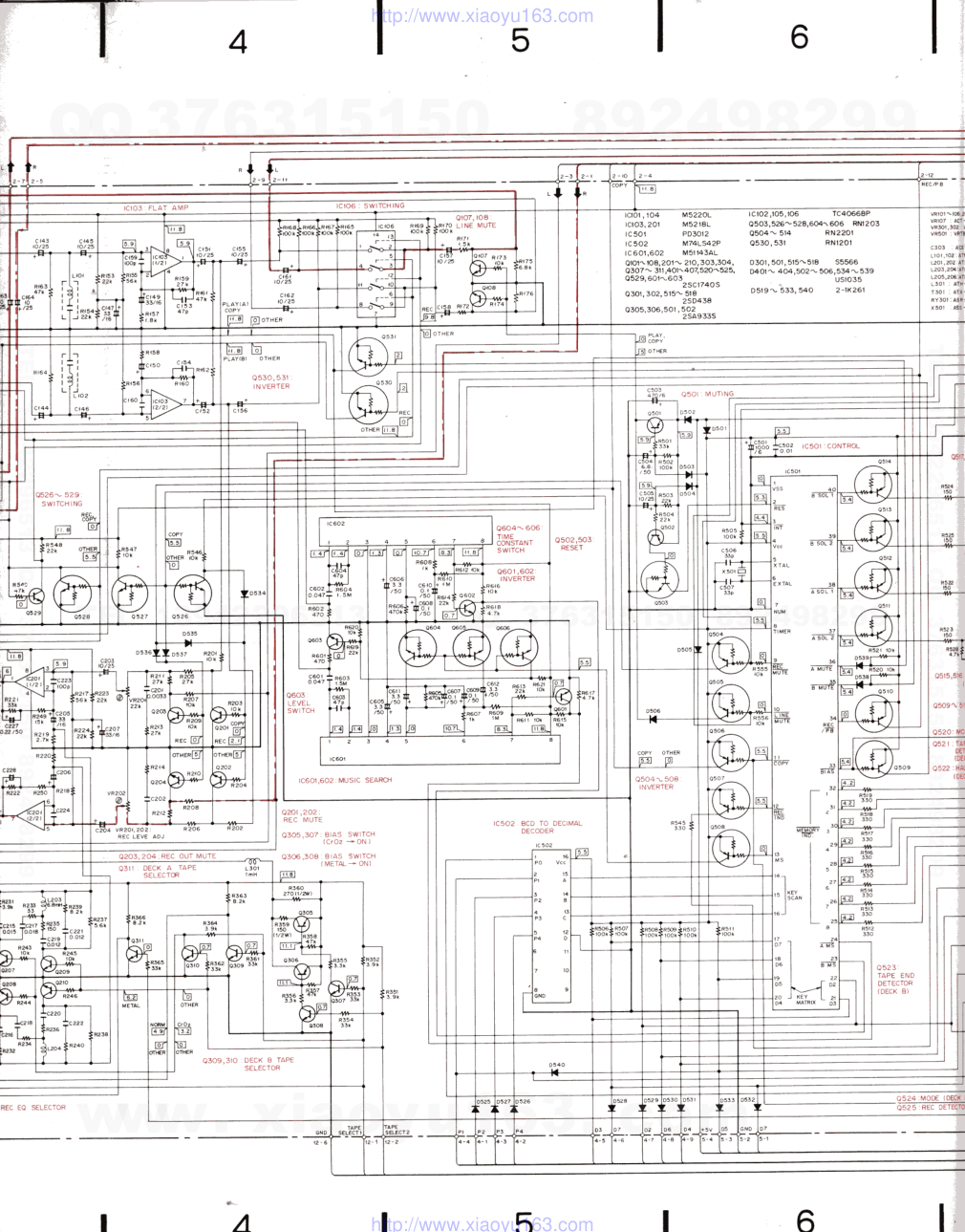 先锋PIONEER CT-055W电路图-2 先锋PIONEER CT-055W电路图-2