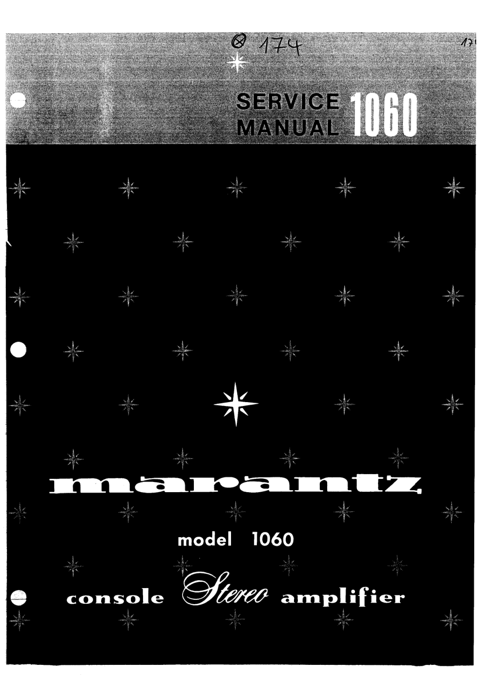 马兰士MARANTZ 1060音响服务手册-0 马兰士MARANTZ 1060音响服务手册-0