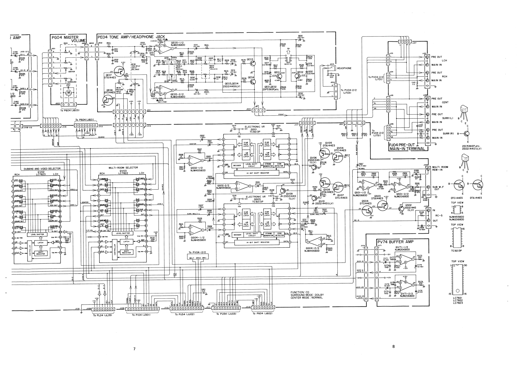 马兰士MARANTZ SR8200B音响电路图-5 马兰士MARANTZ SR8200B音响电路图-5