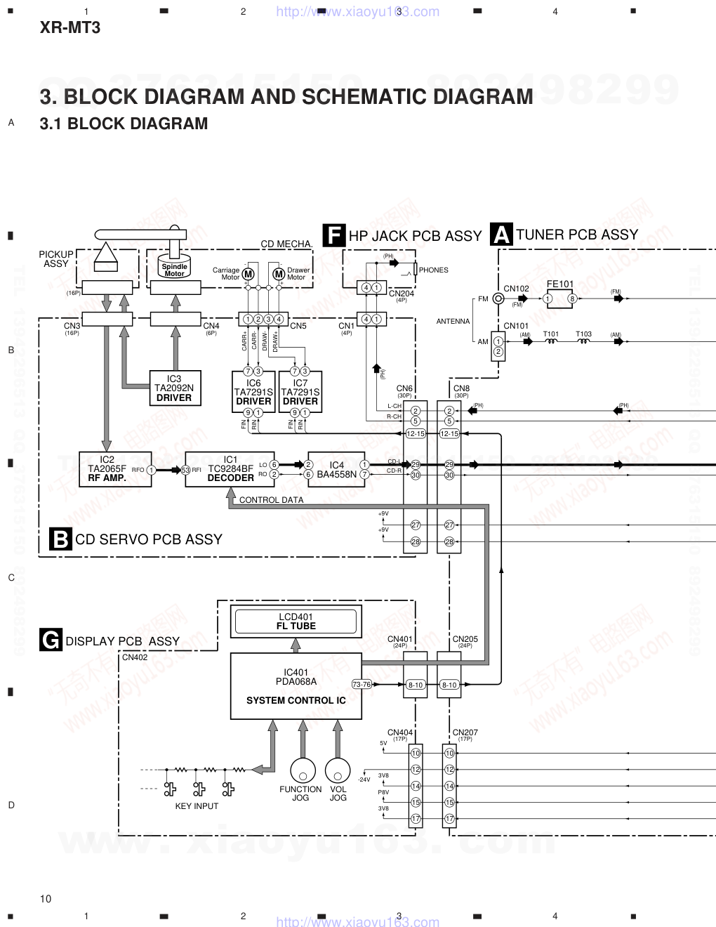 先锋PIONEER XR-MT3电路图-9