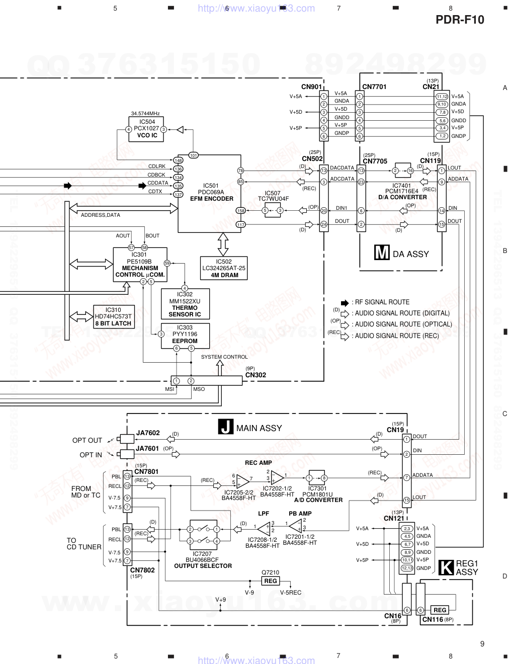 先锋PIONEER PDR-F10音响电路图-8 先锋PIONEER PDR-F10音响电路图-8