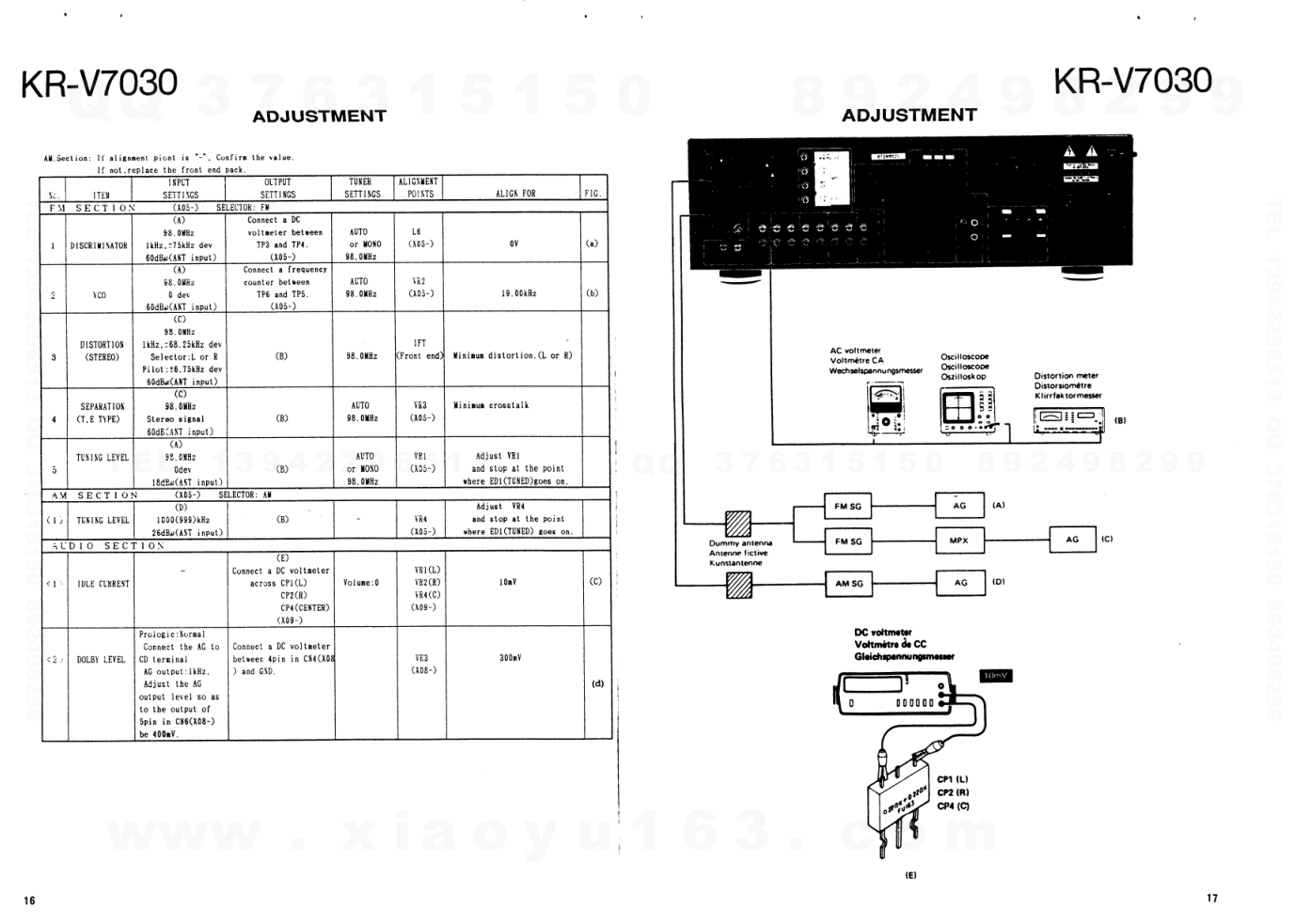 建伍KENWOOD KR-V7030音频视频播放器电路图-9