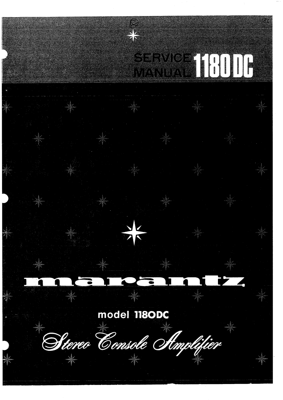 马兰士MARANTZ 1180DC音响服务手册-0 马兰士MARANTZ 1180DC音响服务手册-0