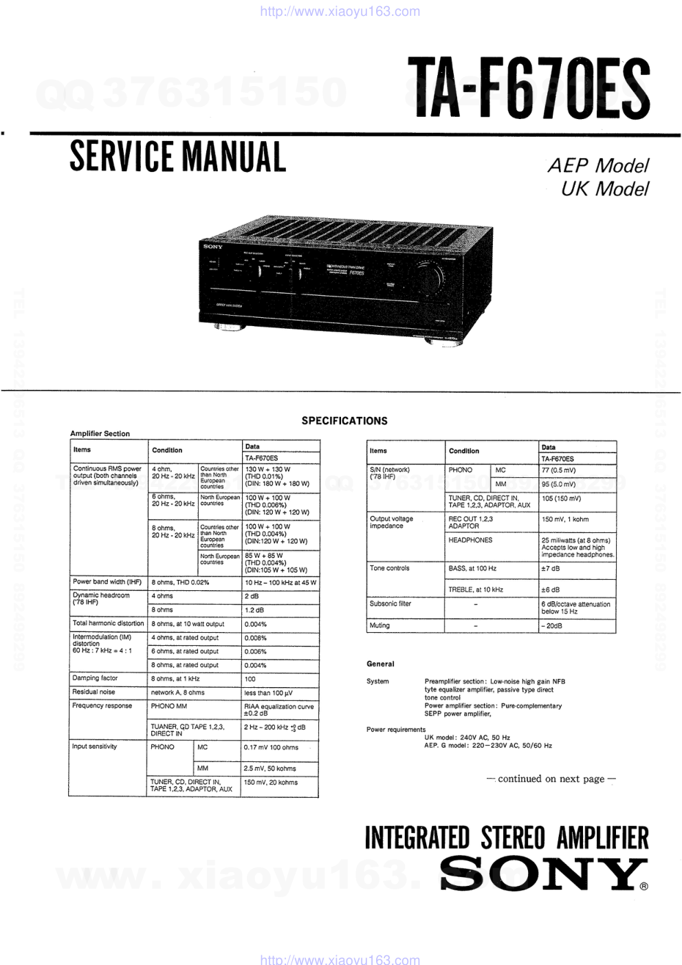 索尼SONY TA-F670ES音响电路原理图-0