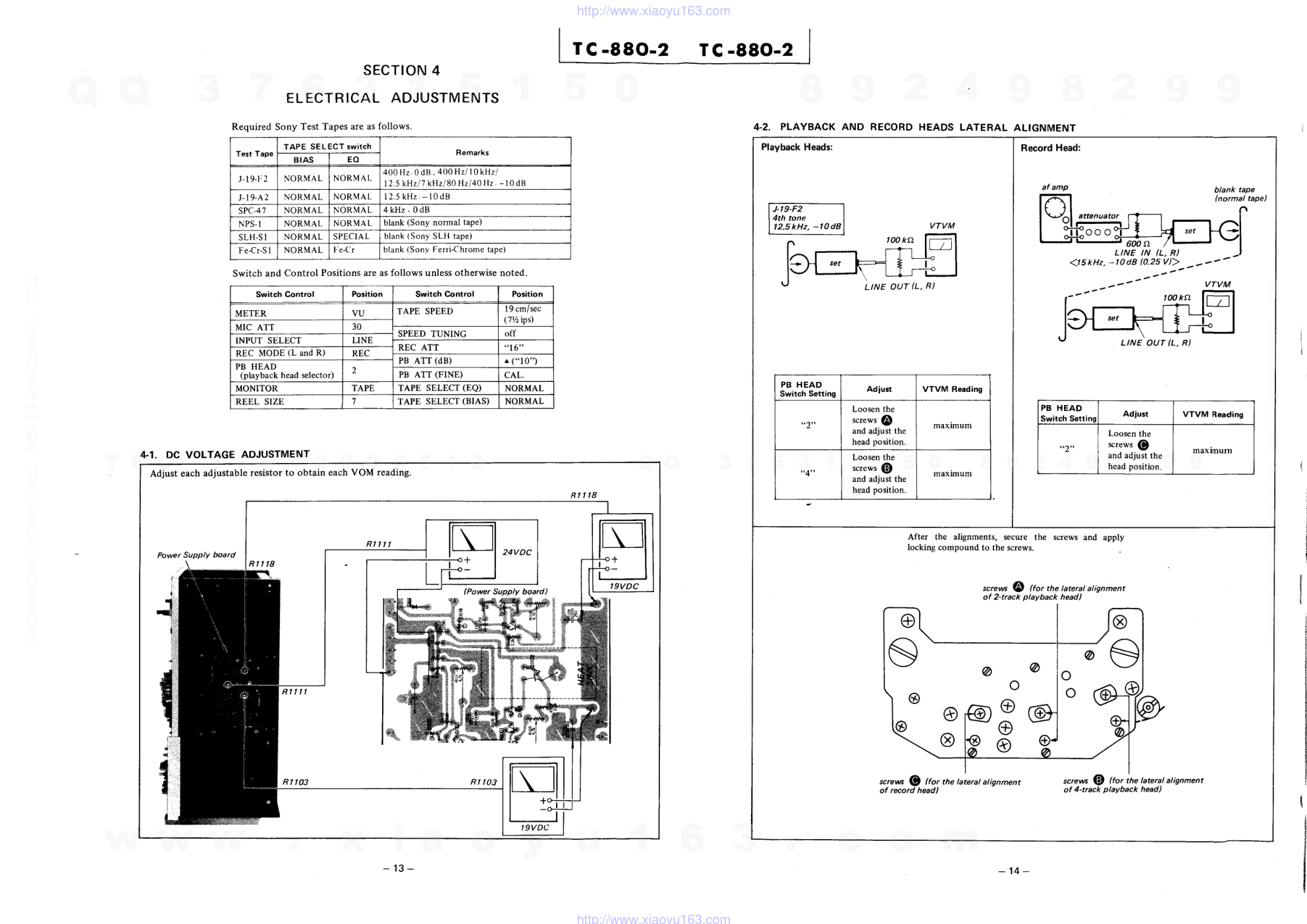索尼SONY TC-880-2电路图-8 索尼SONY TC-880-2电路图-8