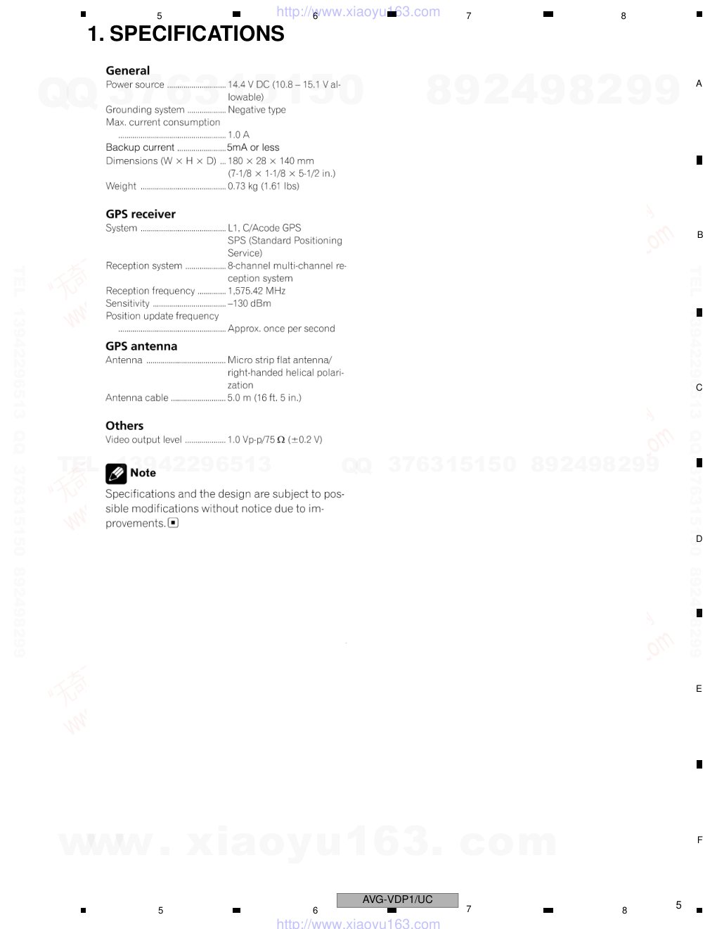 先锋PIONEER AVG-VDP1 EW音响电路原理图-4 先锋PIONEER AVG-VDP1 EW音响电路原理图-4