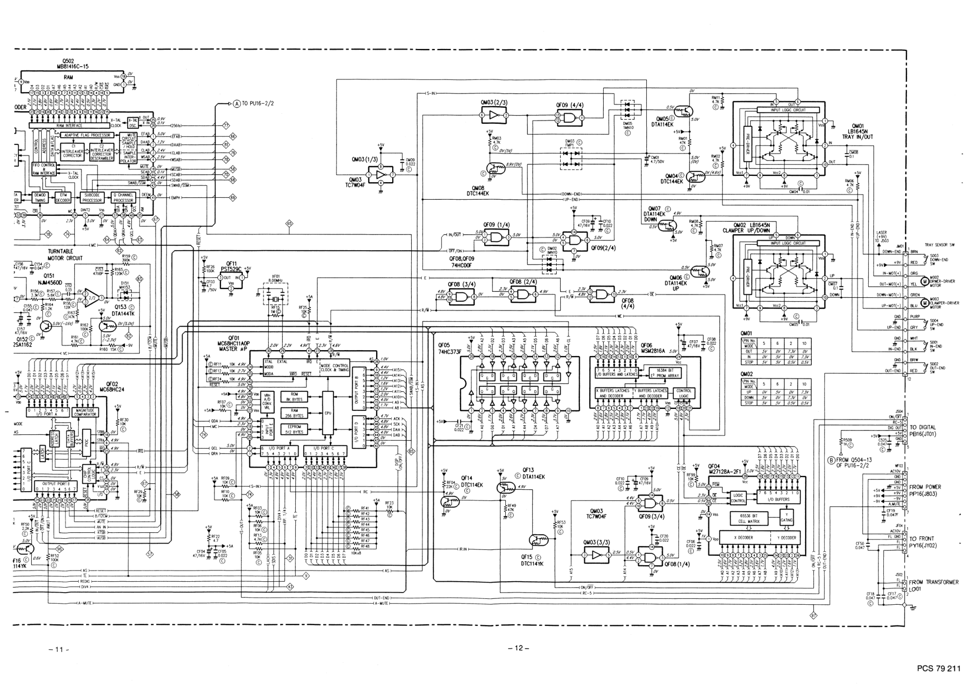 马兰士MARANTZ CD1600G音响电路图-9