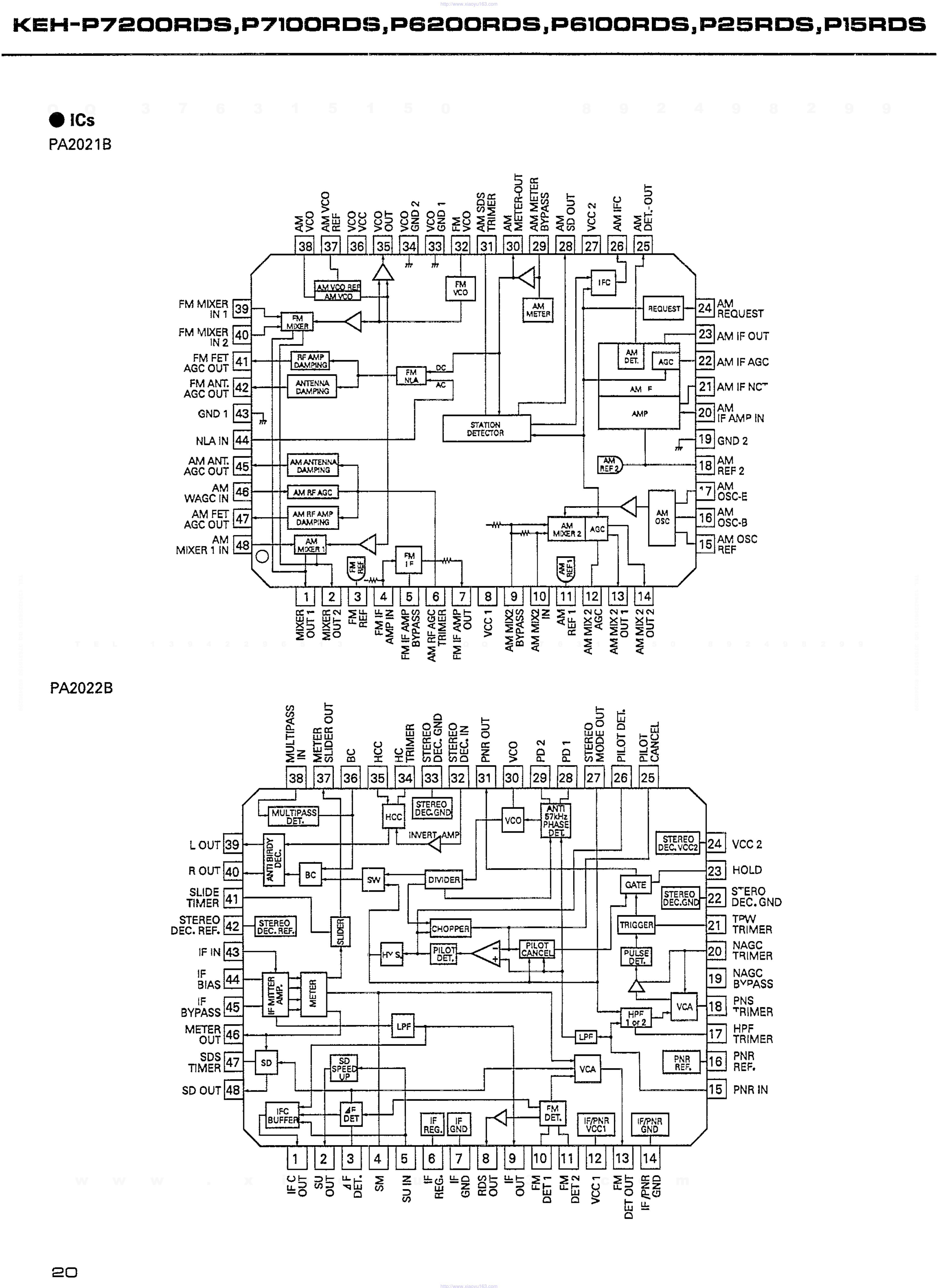 先锋PIONEER KEH-P7200RDS音响电路图-1 先锋PIONEER KEH-P7200RDS音响电路图-1