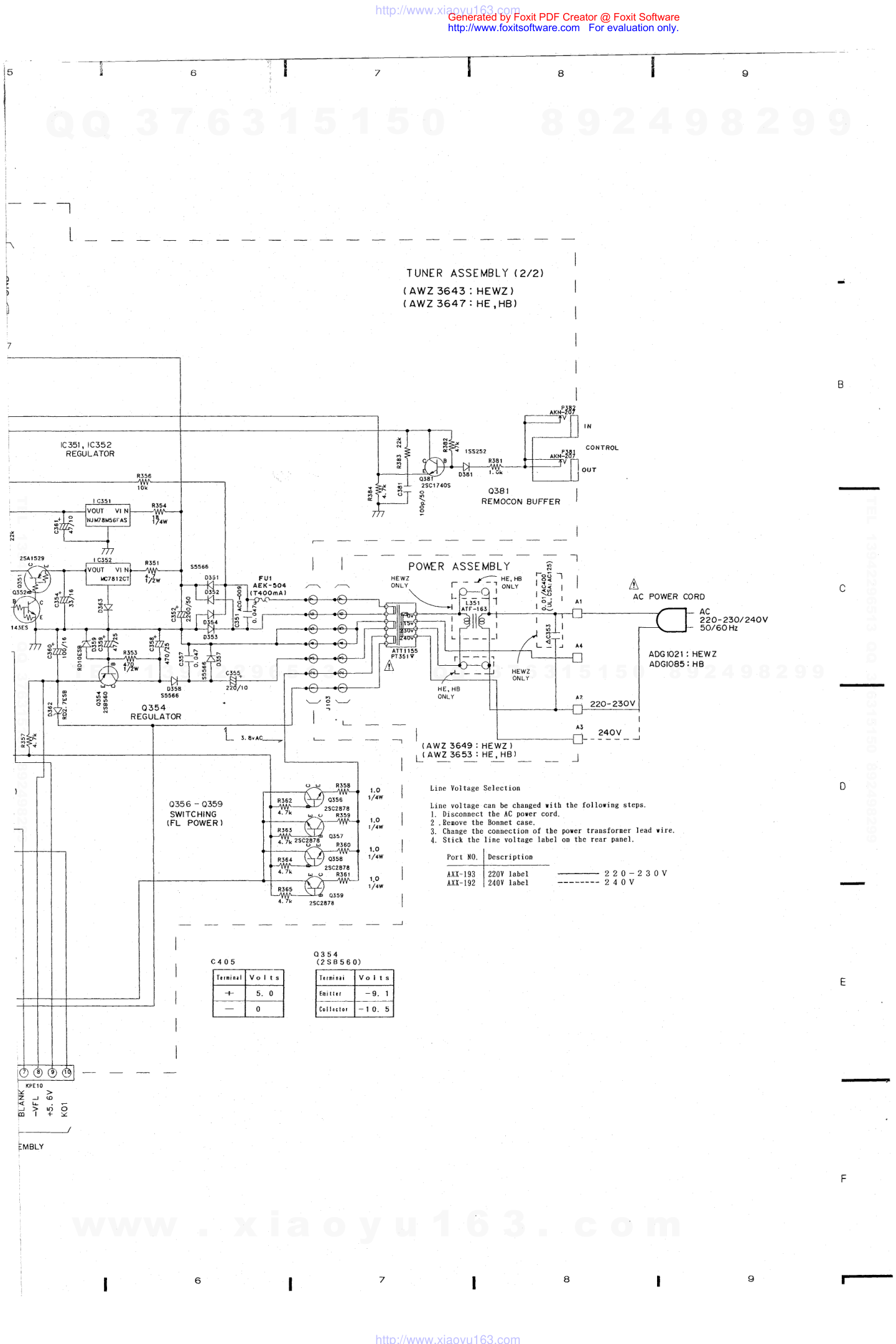 先锋PIONEER F-449-S音响电路图-9 先锋PIONEER F-449-S音响电路图-9