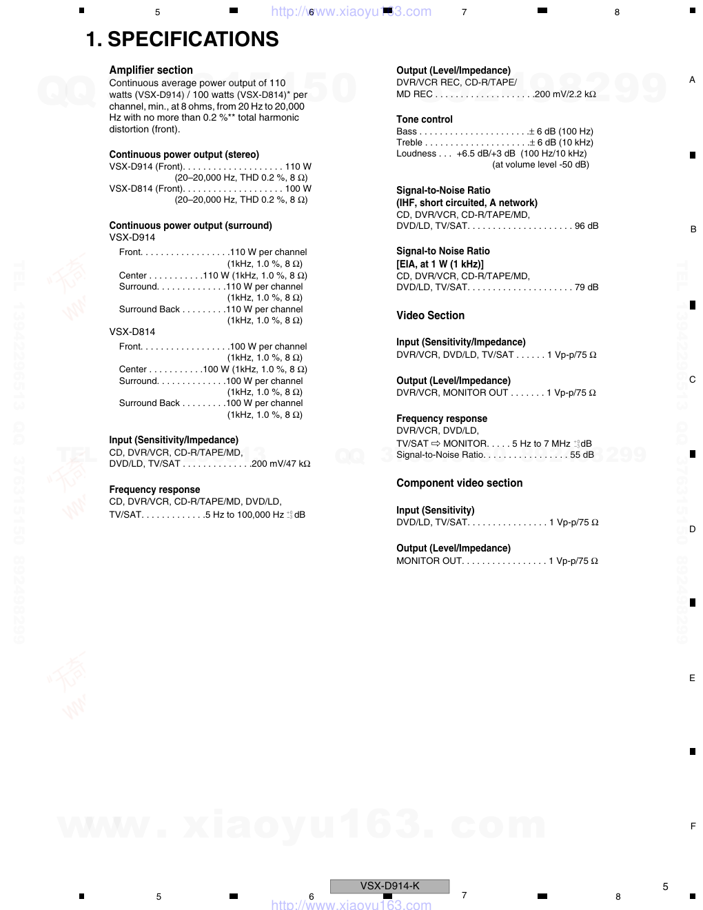 先锋PIONEER VSX-D814-K电路图-4 先锋PIONEER VSX-D814-K电路图-4
