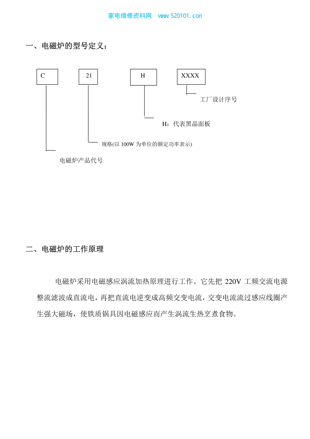 海尔C21-H3301电磁炉维修培训手册-2 海尔C21-H3301电磁炉维修培训手册-2