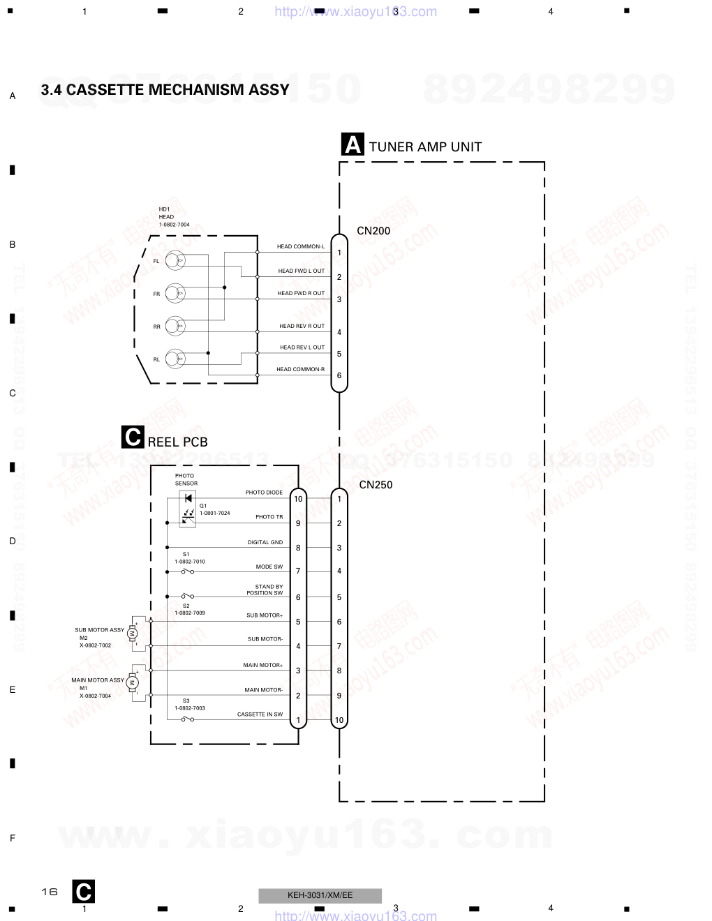 先锋PIONEER KEH-3031音响电路图-7 先锋PIONEER KEH-3031音响电路图-7