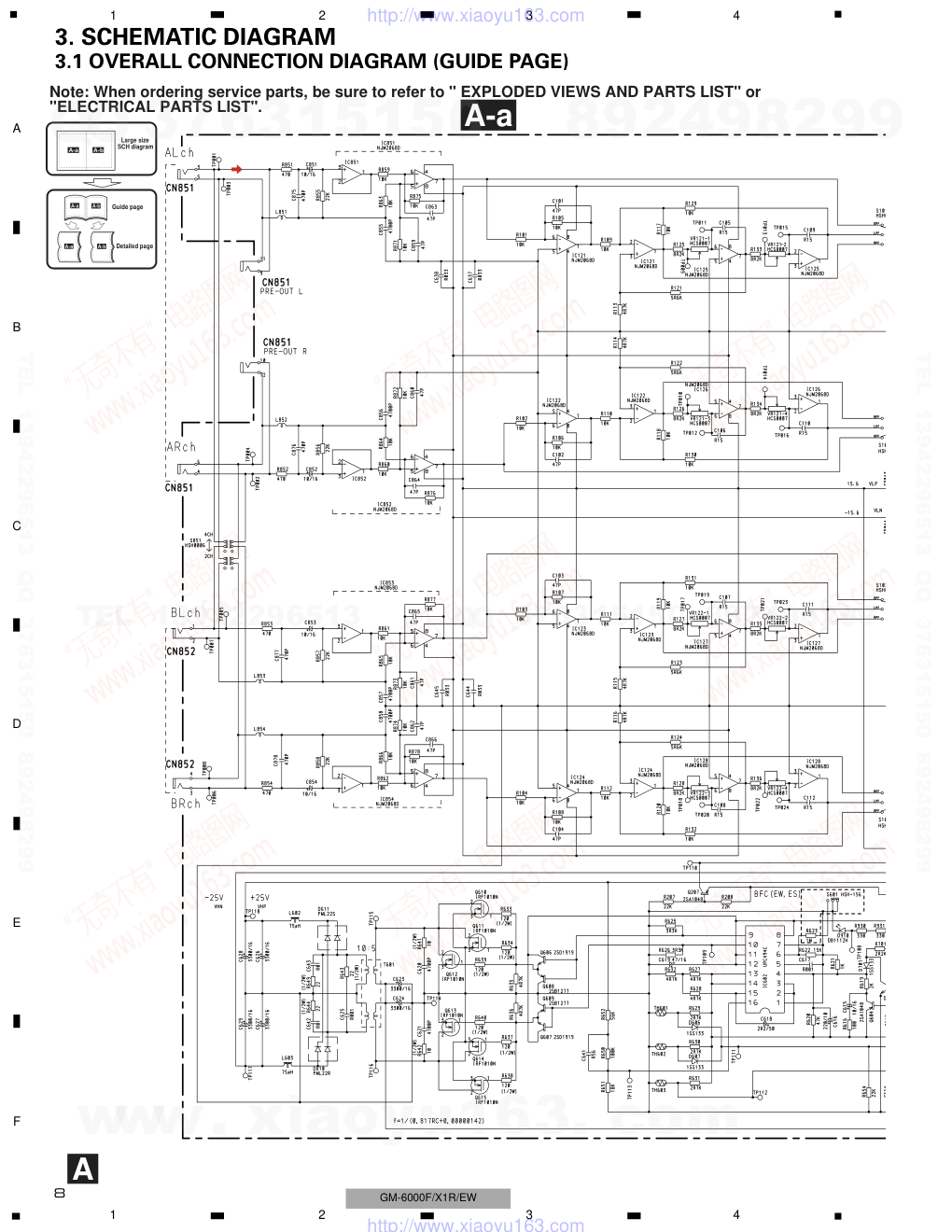 先锋PIONEER GM-6000F音响电路图-7 先锋PIONEER GM-6000F音响电路图-7
