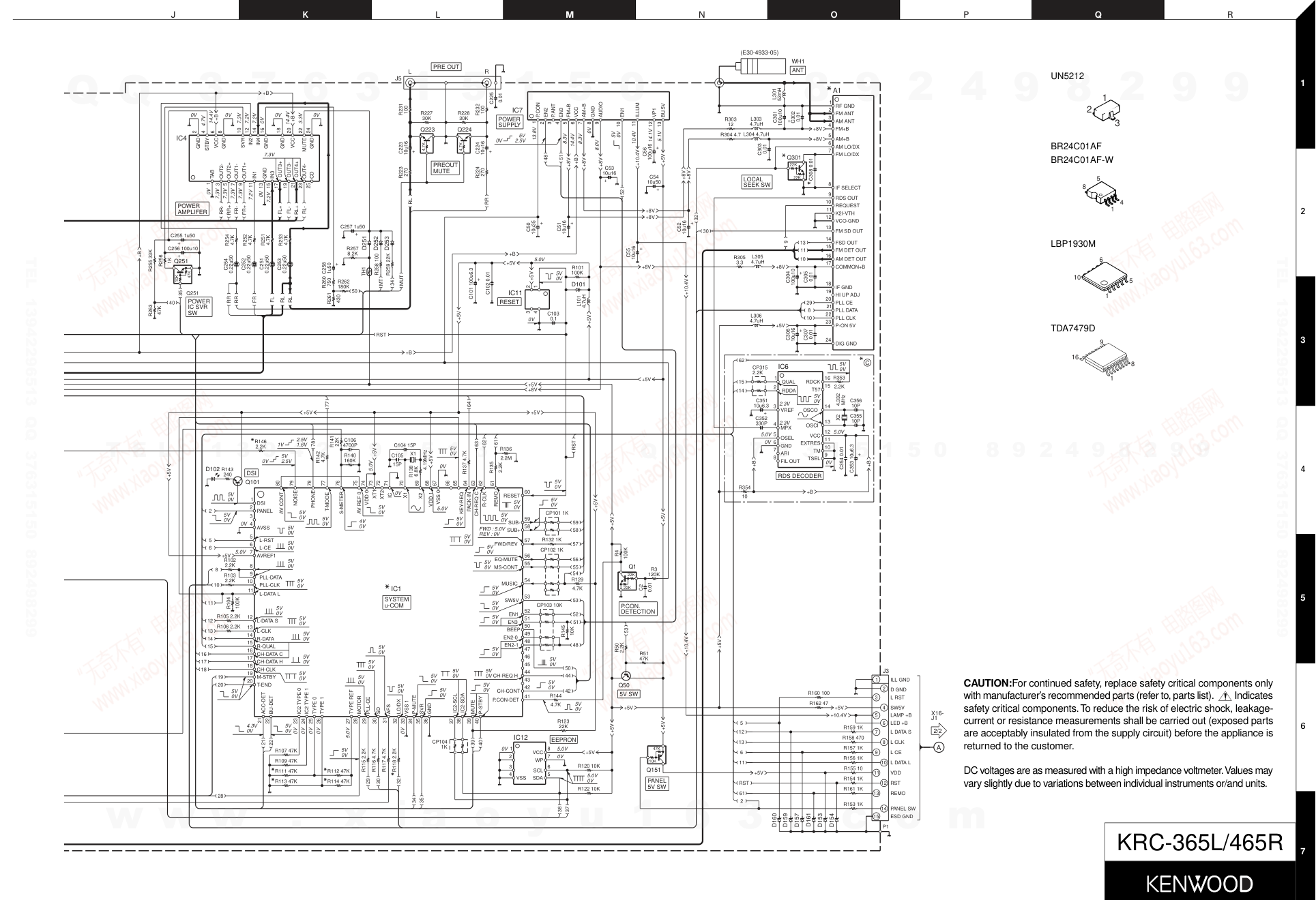 建伍KENWOOD KRC-365R磁带录放机维修手册-8 建伍KENWOOD KRC-365R磁带录放机维修手册-8