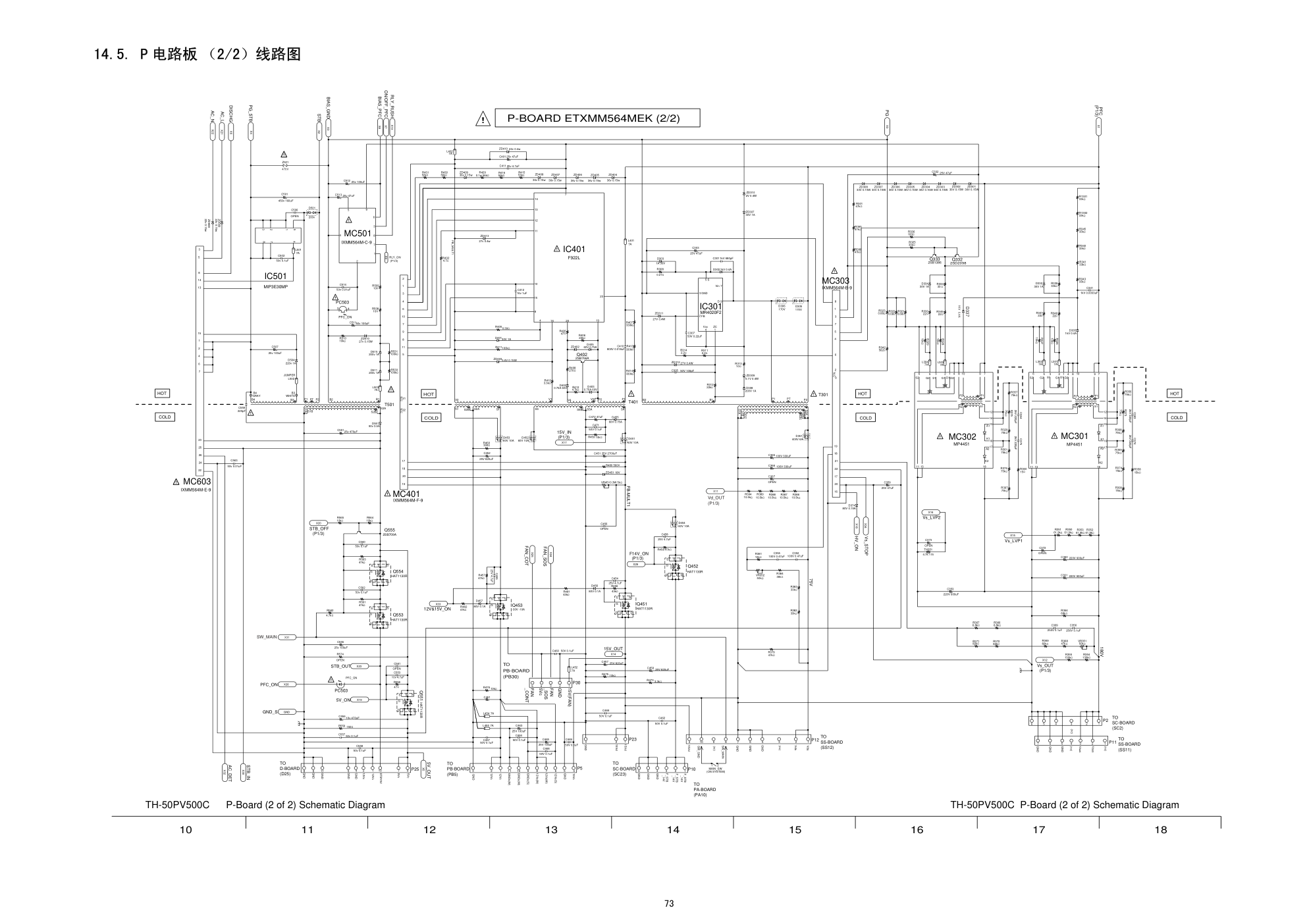 松下TH-50PV500C等离子电视电路原理图-4