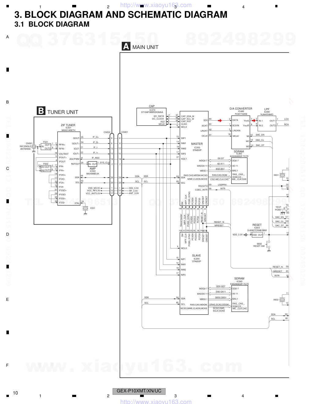 先锋PIONEER GEX-P10XMT音响电路图-9