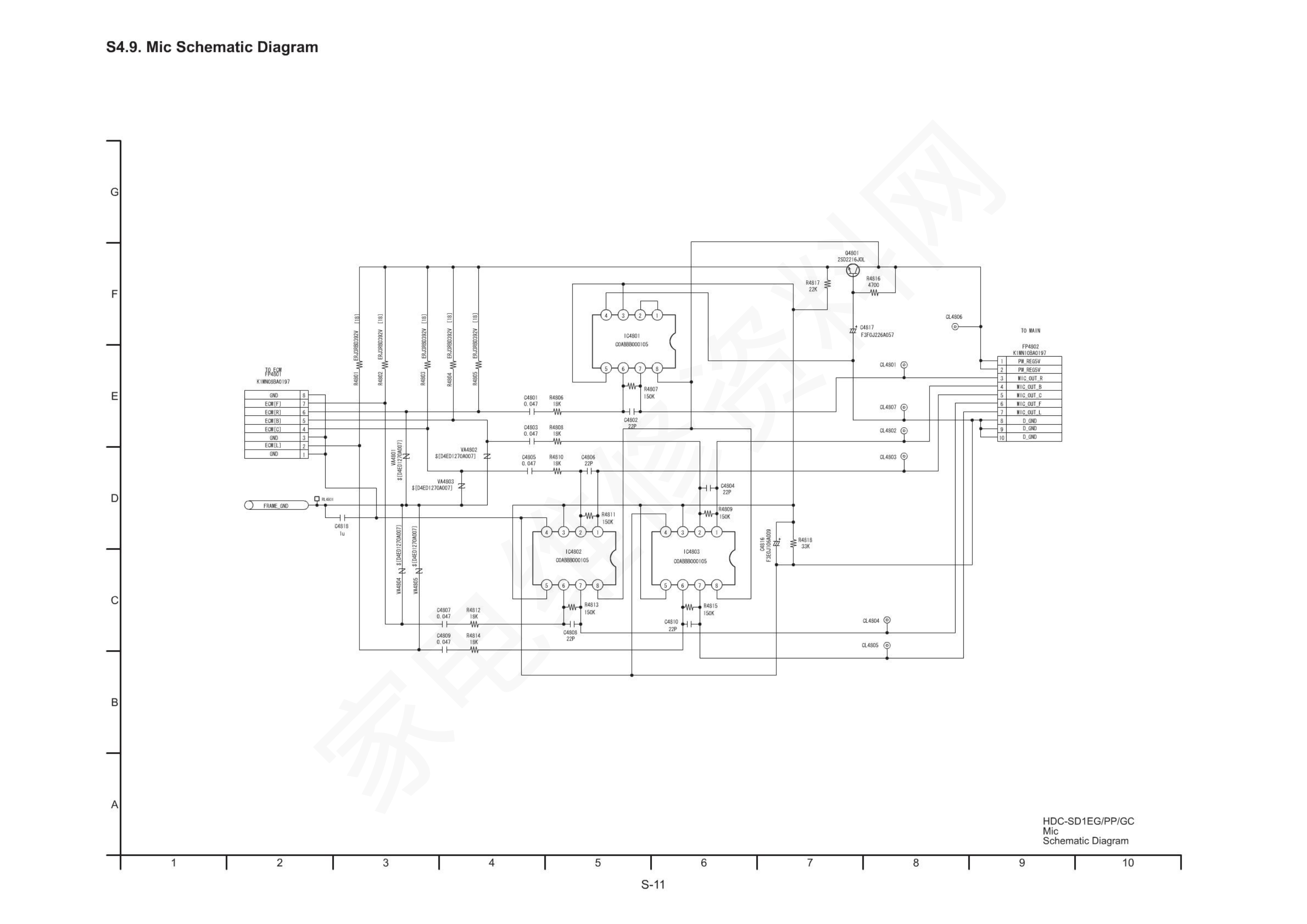 HDC-SD1数码摄像机维修图纸-8 HDC-SD1数码摄像机维修图纸-8