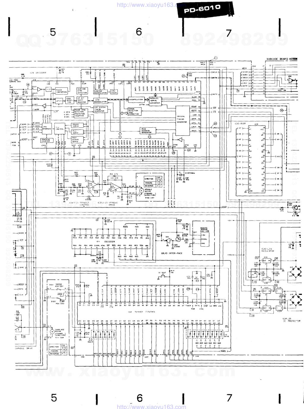 先锋PIONEER PD-6010音响电路图-1 先锋PIONEER PD-6010音响电路图-1