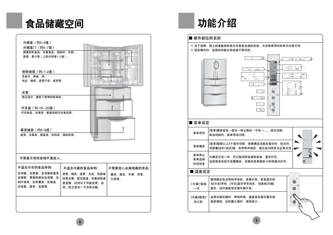 海尔冰箱BCD-301W使用说明书-4