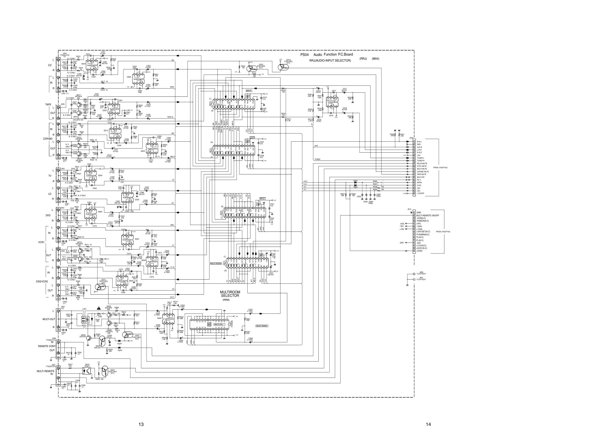 马兰士MARANTZ AV9000S1G音响电路图-9 马兰士MARANTZ AV9000S1G音响电路图-9