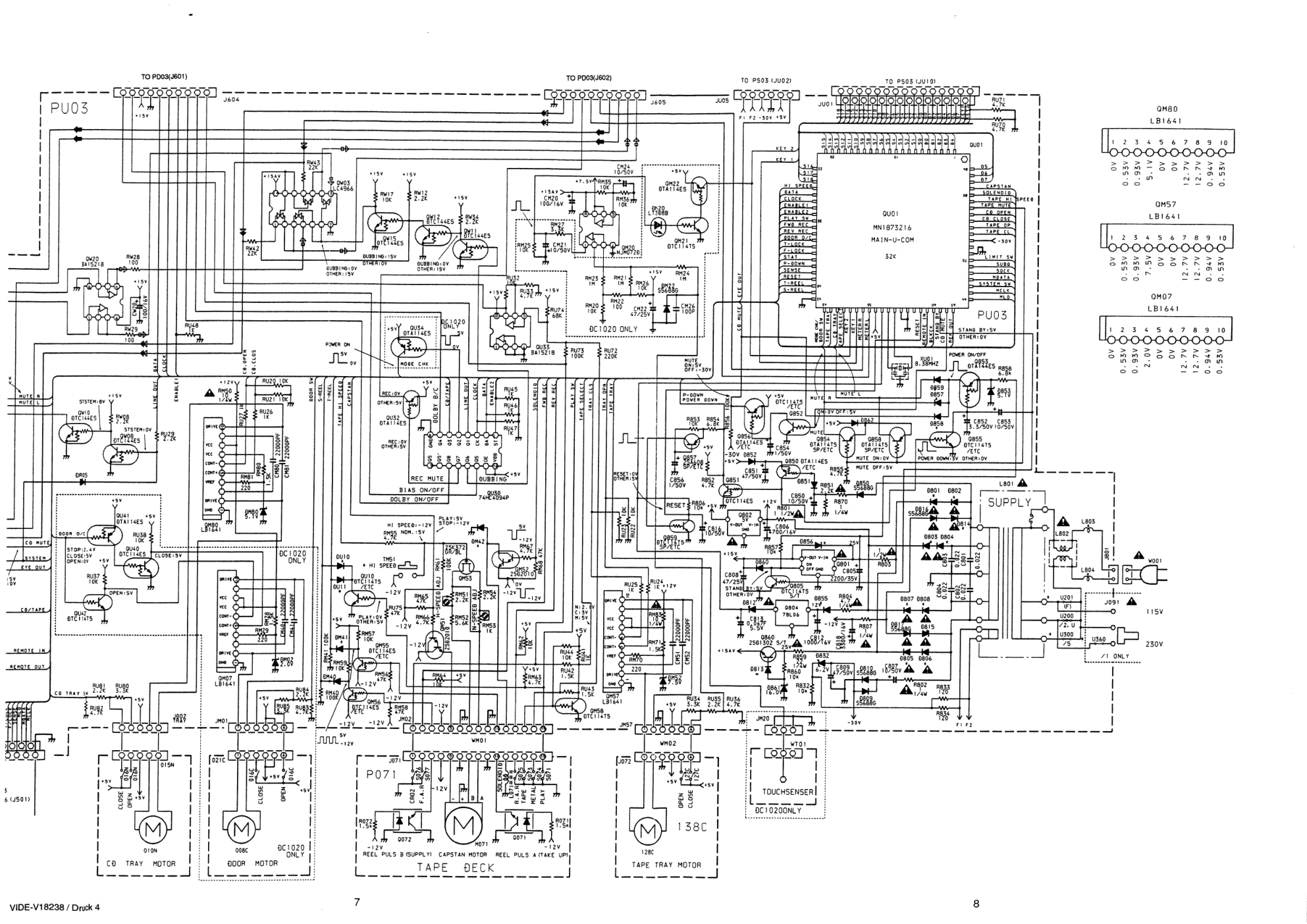 马兰士MARANTZ DC1010音响电路图-7 马兰士MARANTZ DC1010音响电路图-7